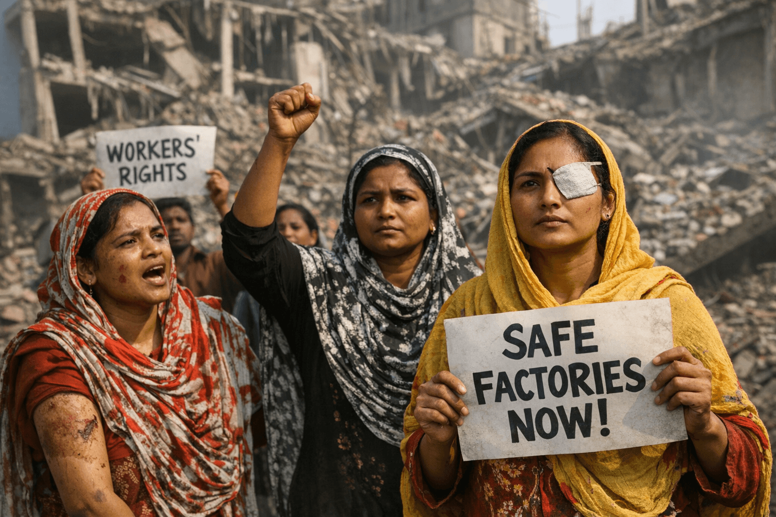 Rana Plaza survivors demand worker power in safety accord talks