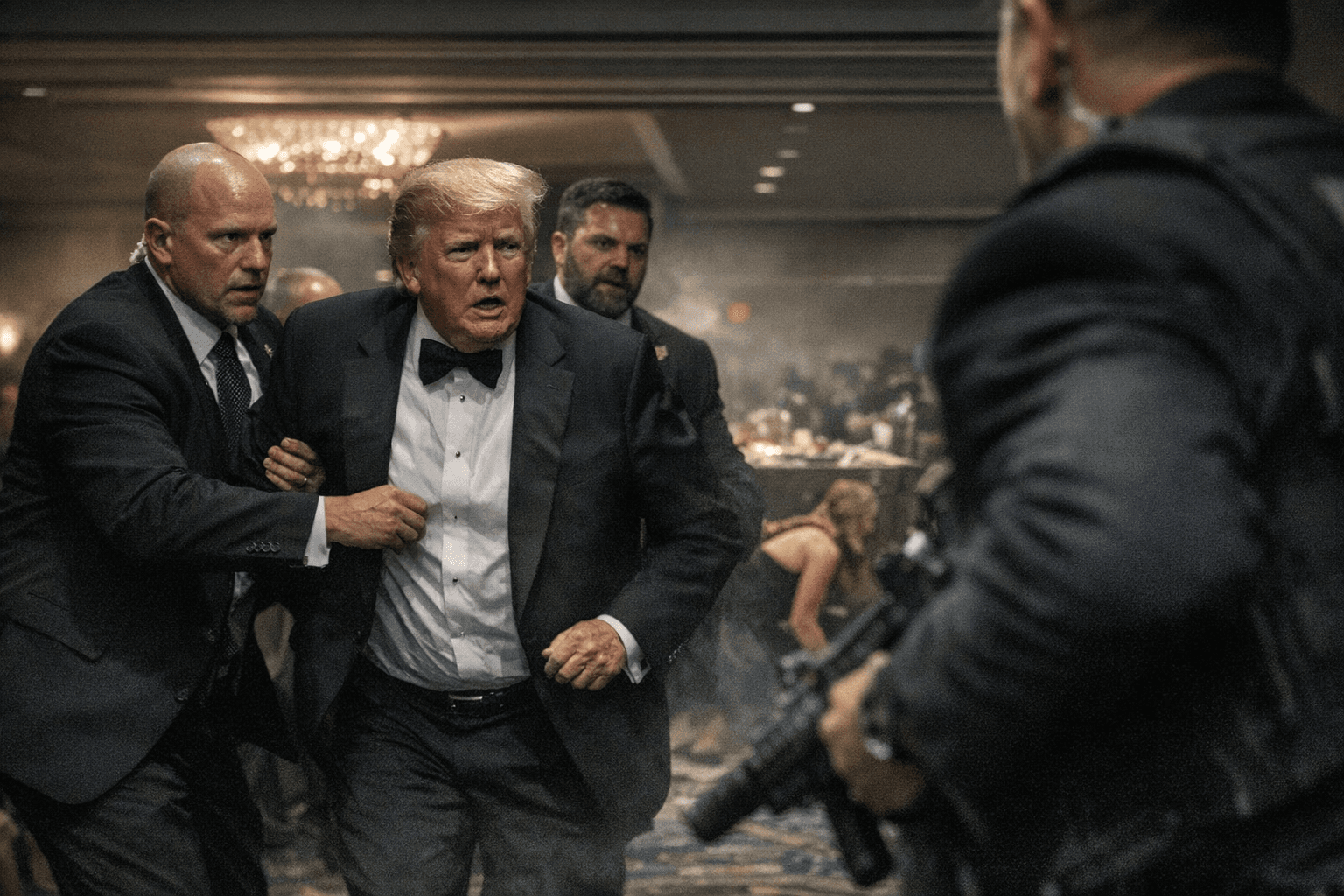 Shots fired at White House Correspondents' Dinner, Trump, officials rushed out