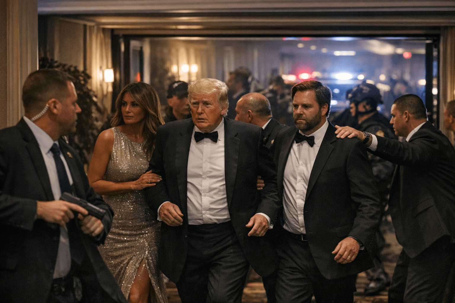 Gunfire at White House Correspondents’ Dinner forces Trump, officials to evacuate
