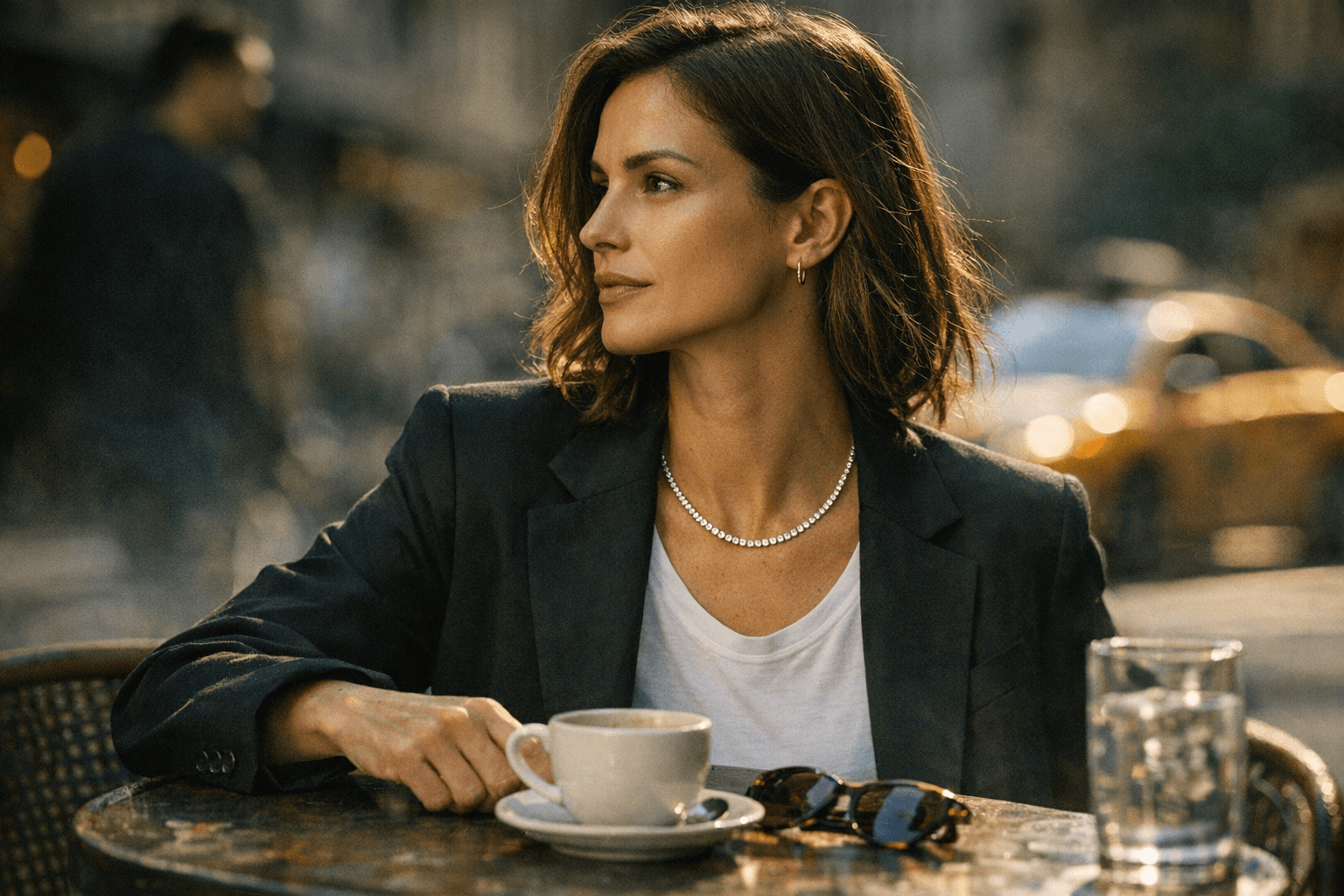 Tennis Necklaces Bring Minimalist Diamond Shine to Everyday Looks