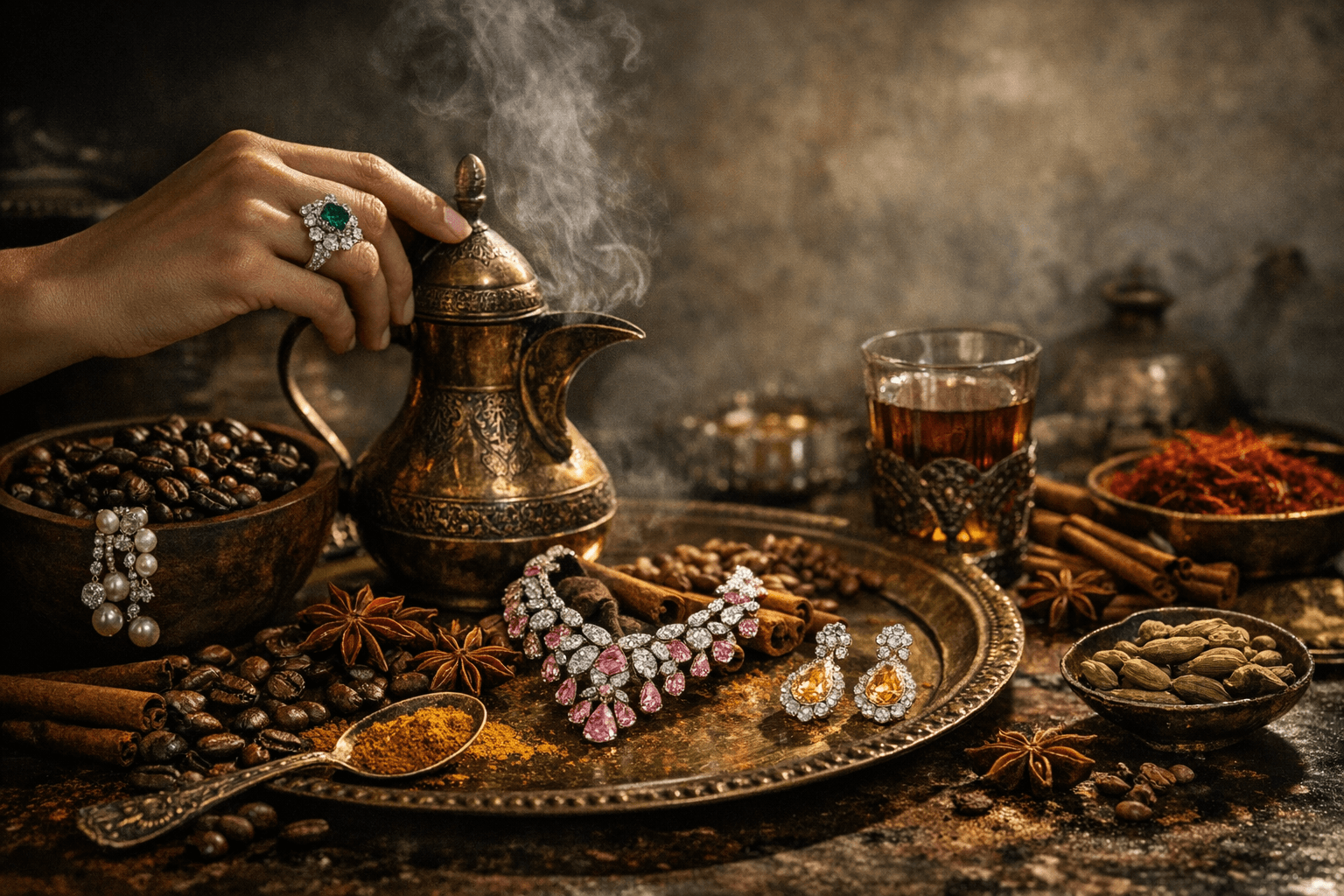 Chaumet’s new high jewelry collection turns coffee, tea, and spices into art