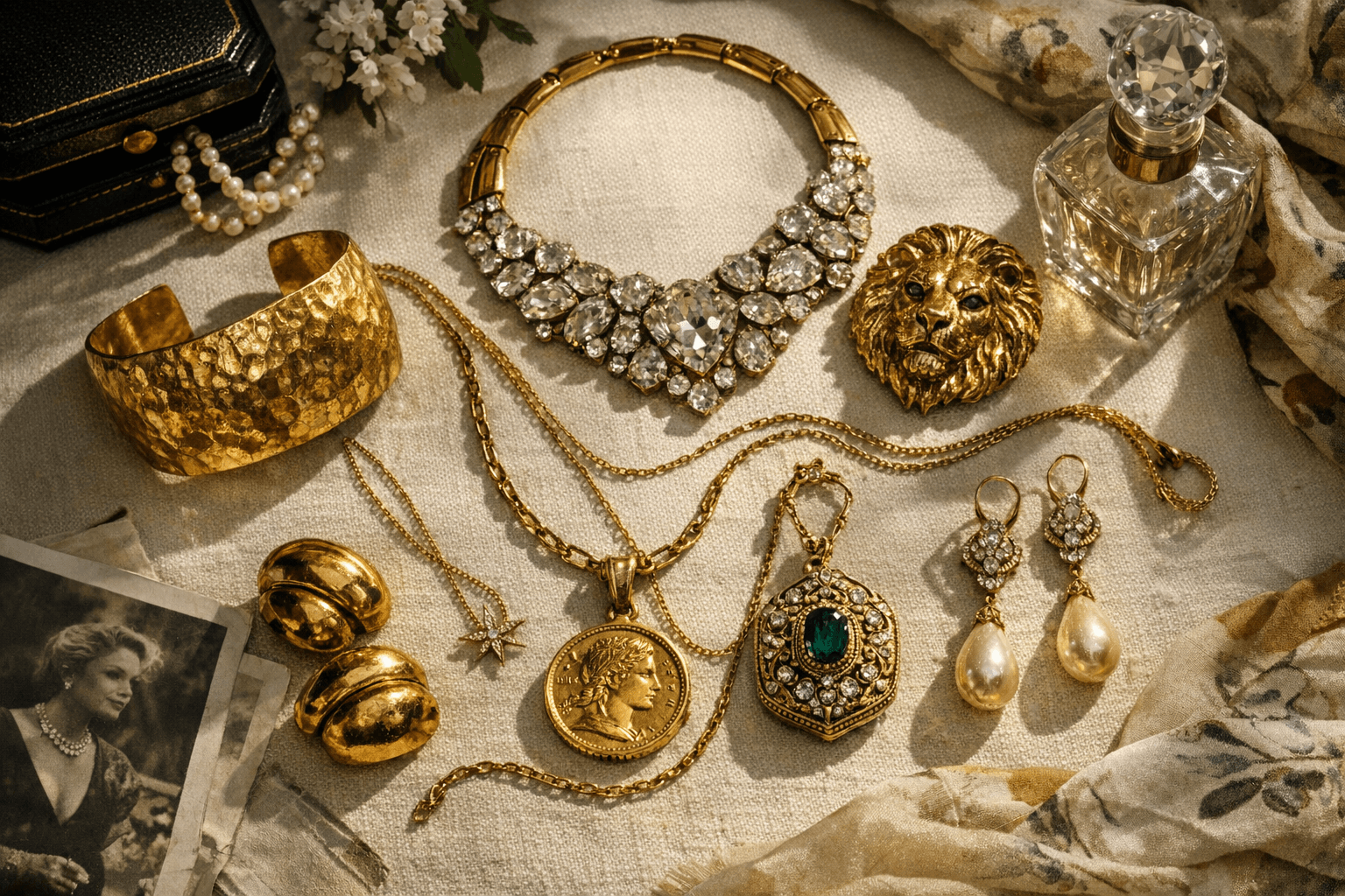 Vintage Statement Jewelry Shapes Spring Trend Mood at Bergdorf Goodman