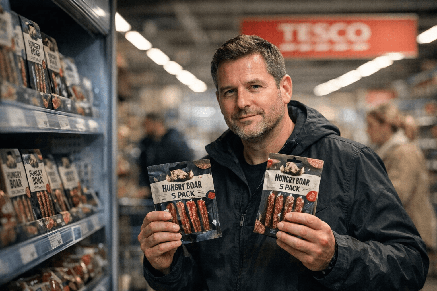 Hungry Boar expands at Tesco with new five-pack meat snacks