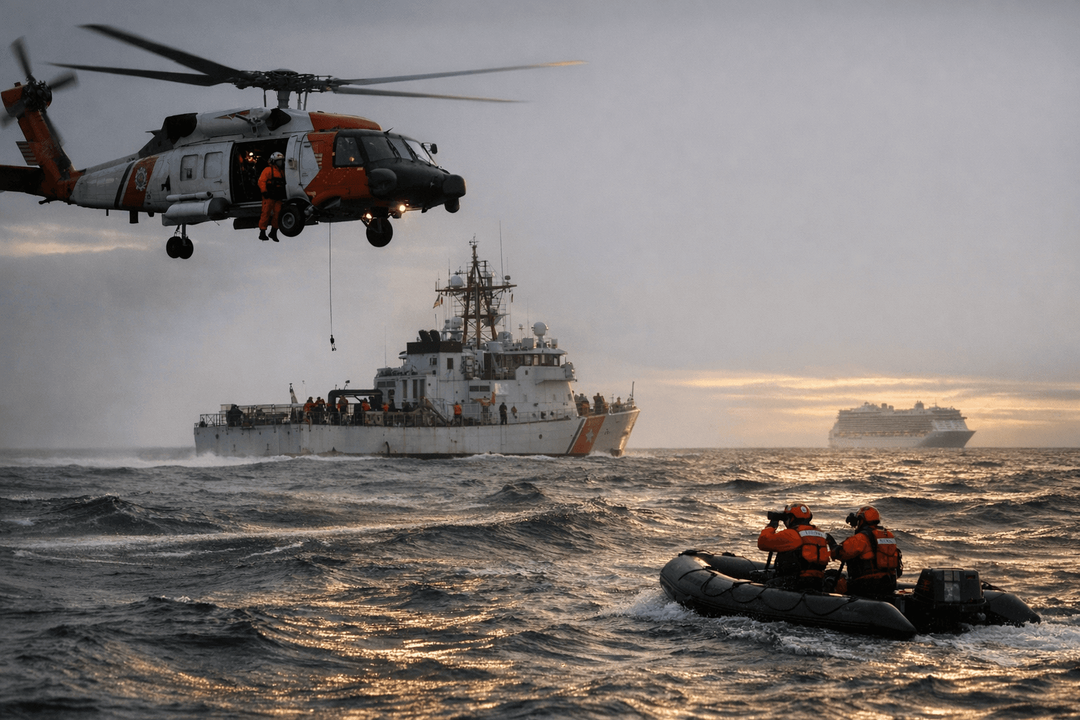 Coast Guard Suspends Search for Crew Member Missing From Cruise Ship