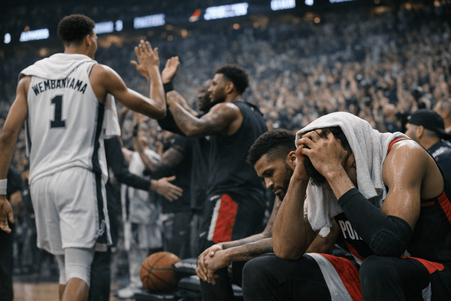 Wembanyama returns, Spurs rout Trail Blazers to seize 3-1 lead