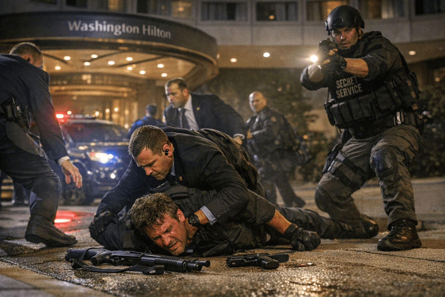 Secret Service tackles armed suspect after gunfire near Trump dinner