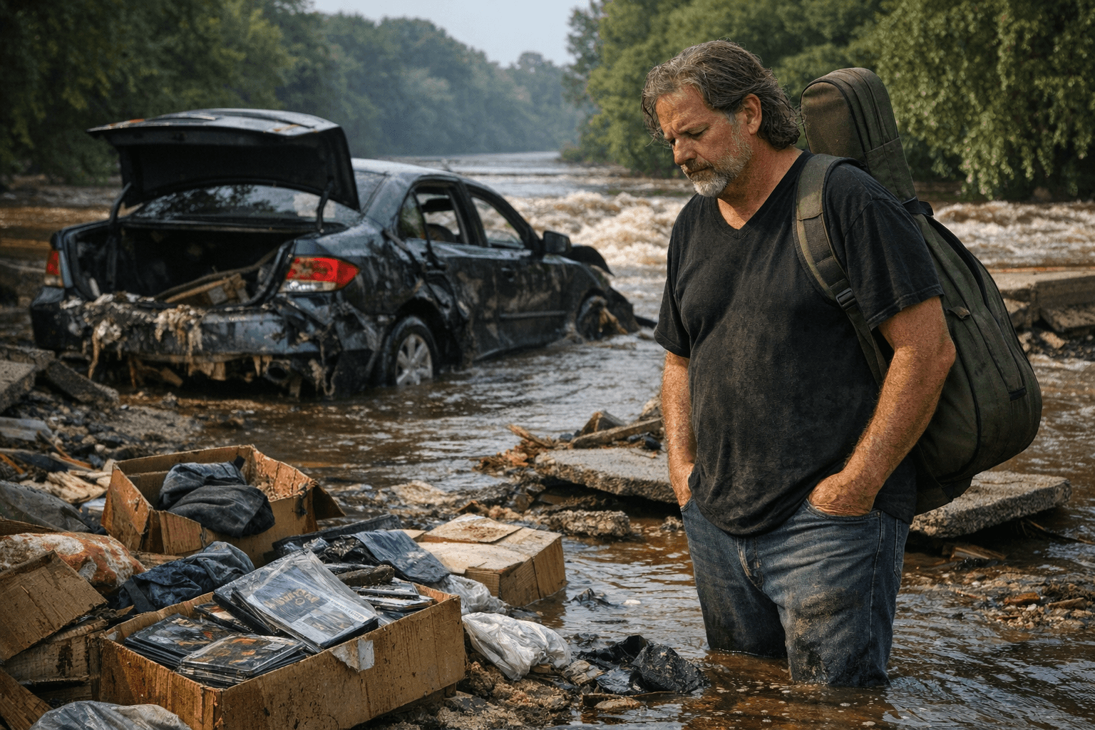 Jacksonville musician Mike Anderson loses car, merchandise in Wisconsin flood
