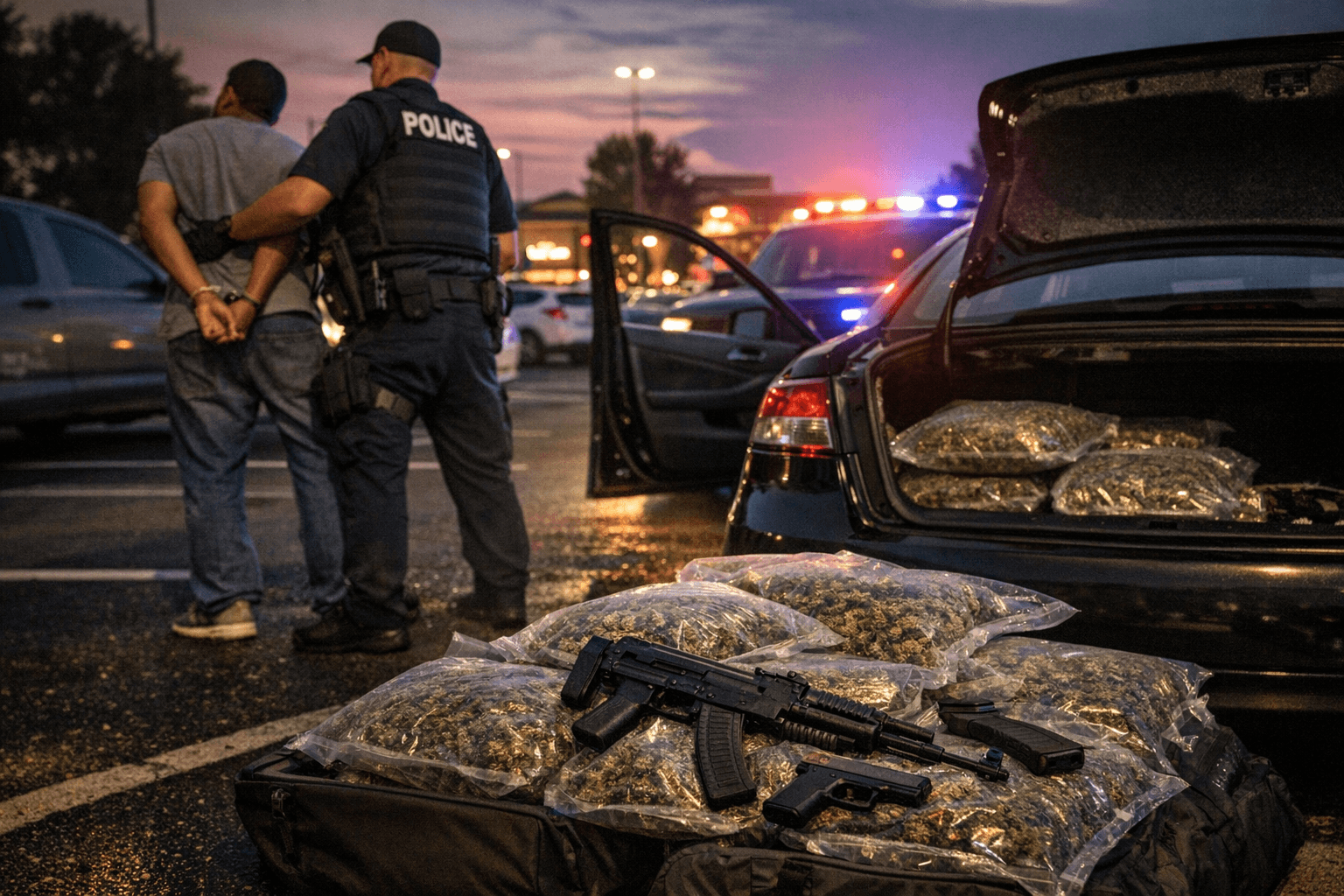 Burlington police seize 40 pounds of marijuana, firearms in Garden Road arrest