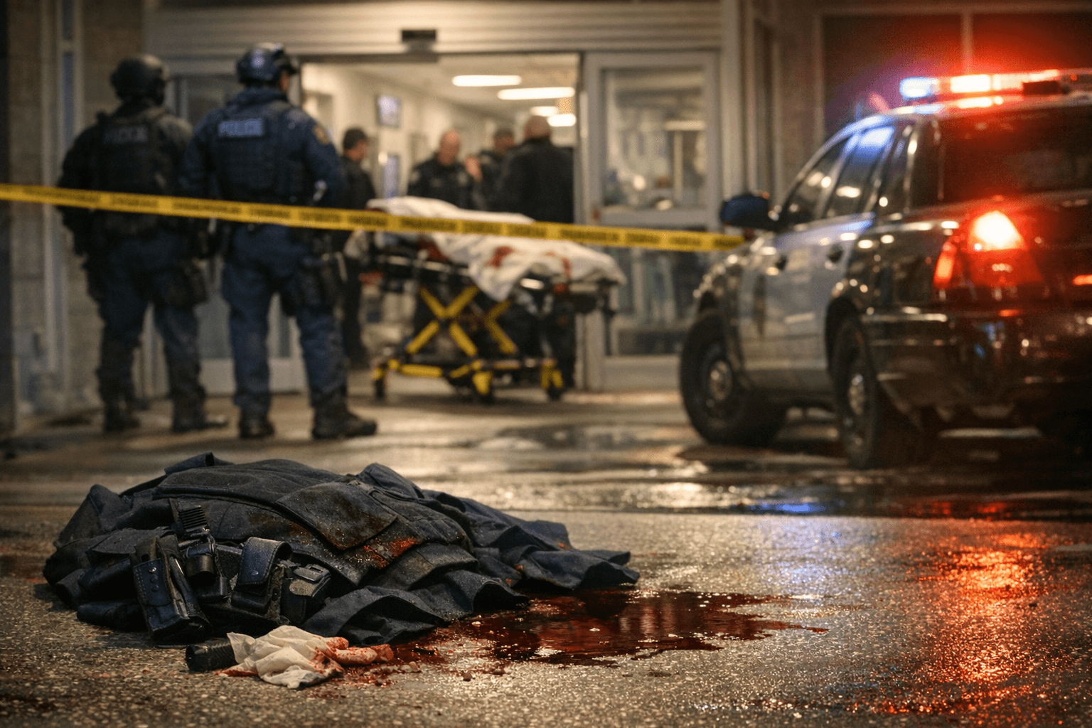 Suspected cop killer had violent past, was free on pretrial release