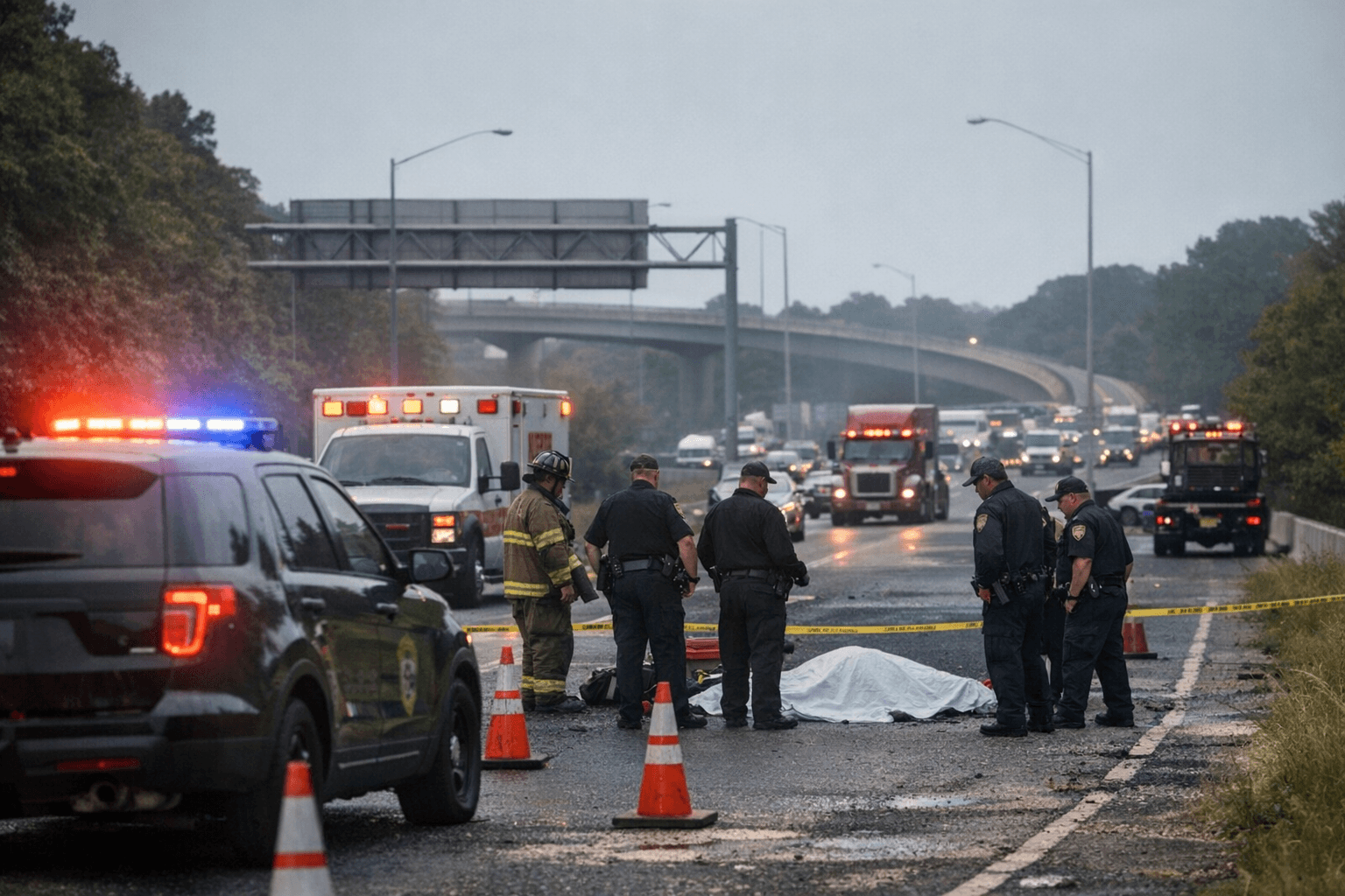 Highway worker killed in Beltway crash near Oxon Hill ramp