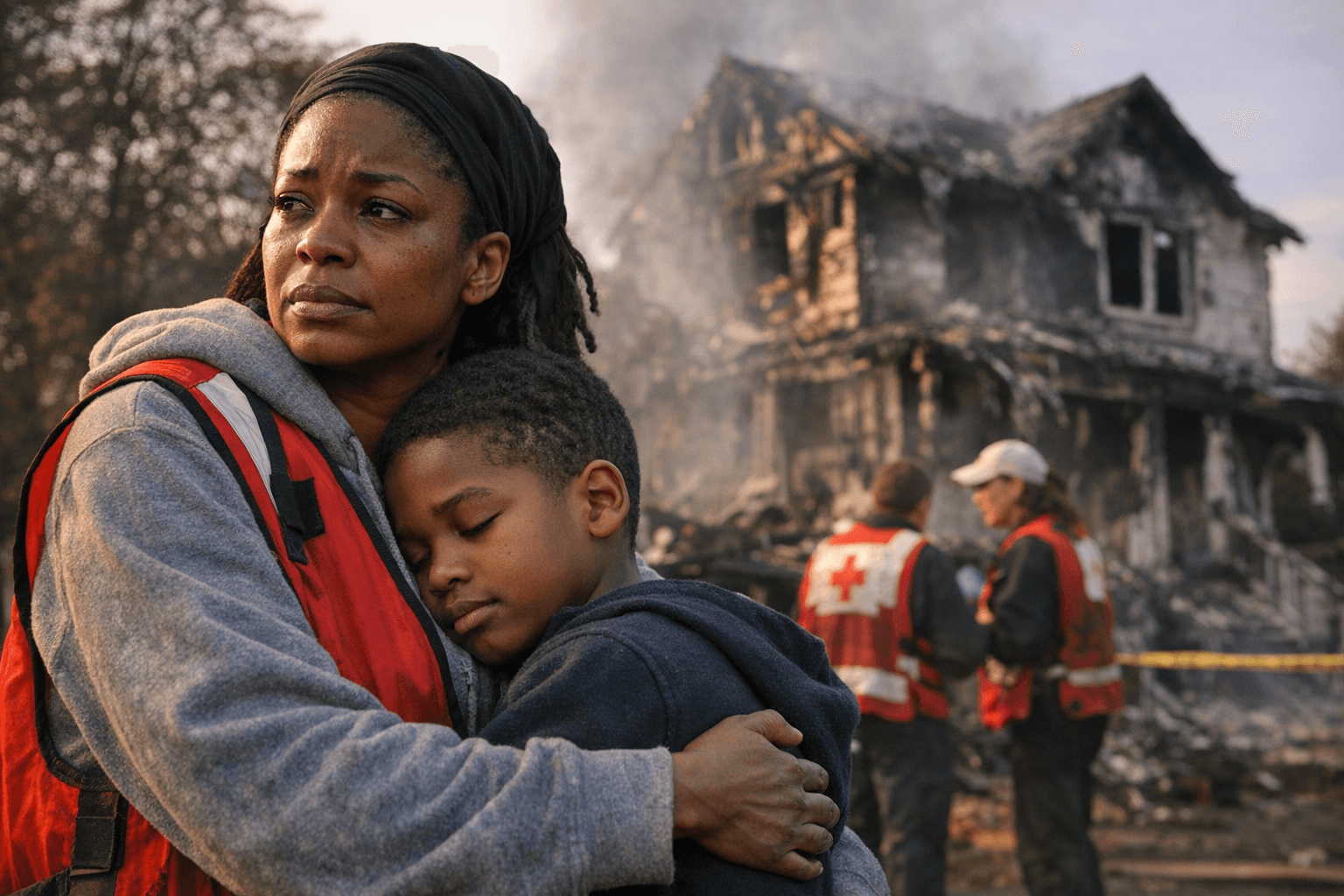 Red Cross aids Amityville family after Harrison Avenue house fire