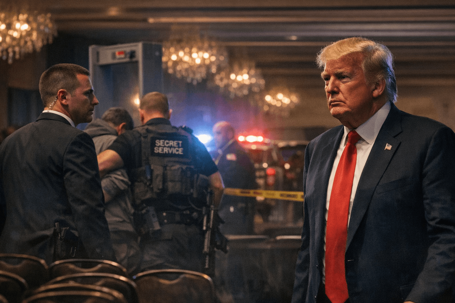 Trump cites White House security after armed breach at Hilton dinner