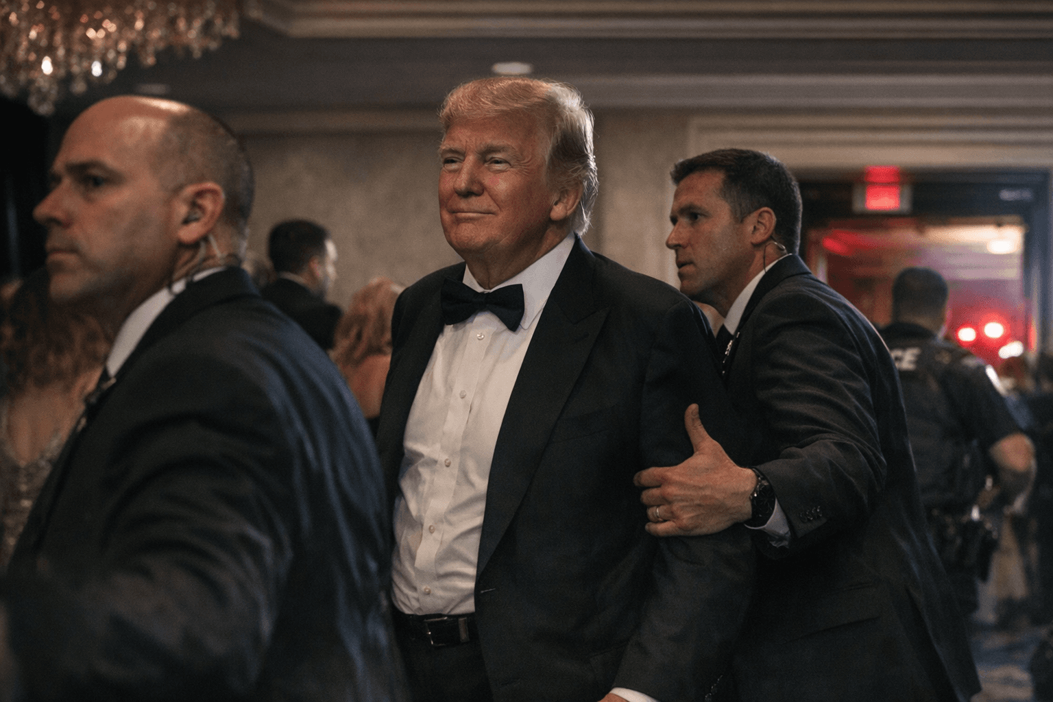 Trump says he wasn't worried during White House dinner shooting