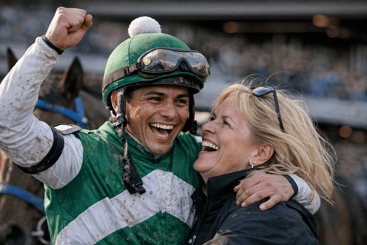 Manny Franco, Linda Rice top Aqueduct spring meet again