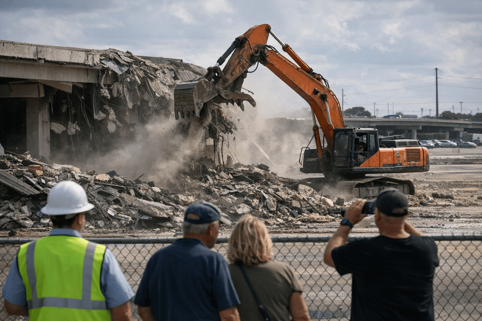Demolition begins at former Northwest Mall for Houston high-speed rail station