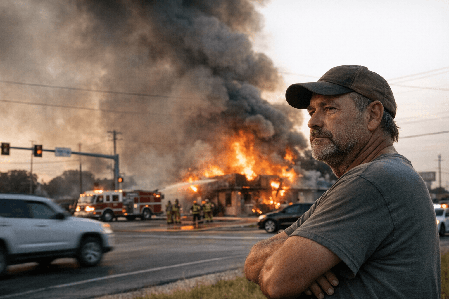 Fire breaks out at busy Copperas Cove Highway 190 intersection