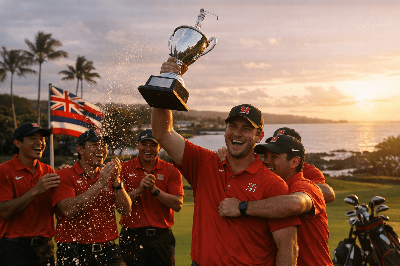 Hilo golf sweeps PacWest, Bercan wins second title, men earn NCAA berth