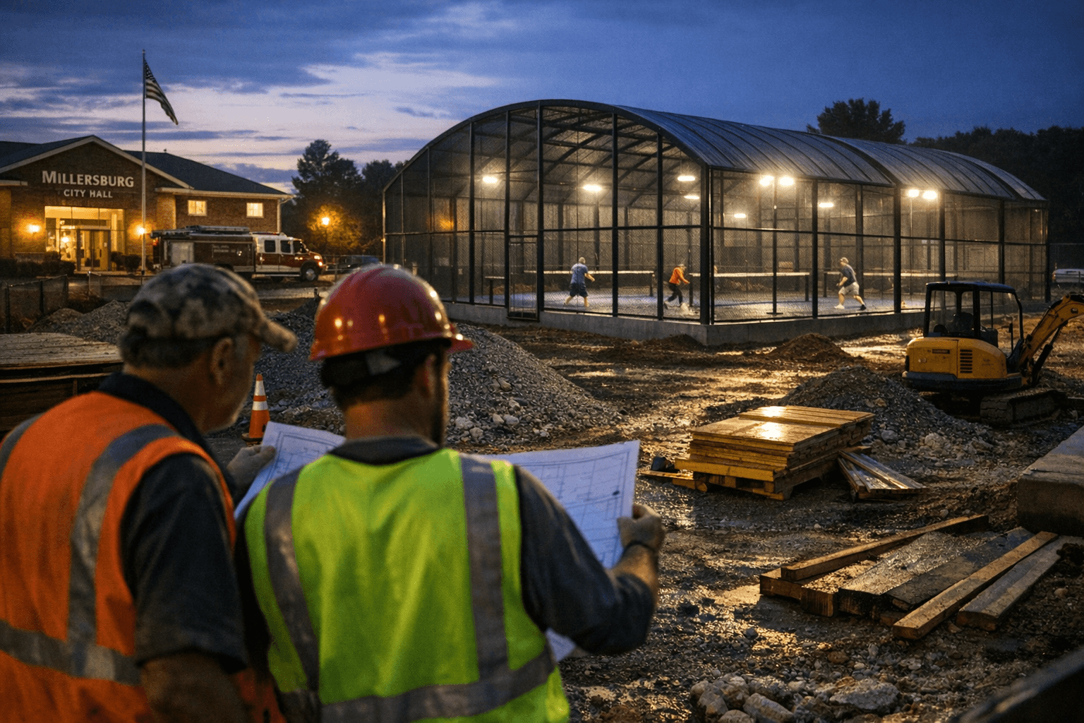 Millersburg approves three enclosed pickleball courts beside City Hall