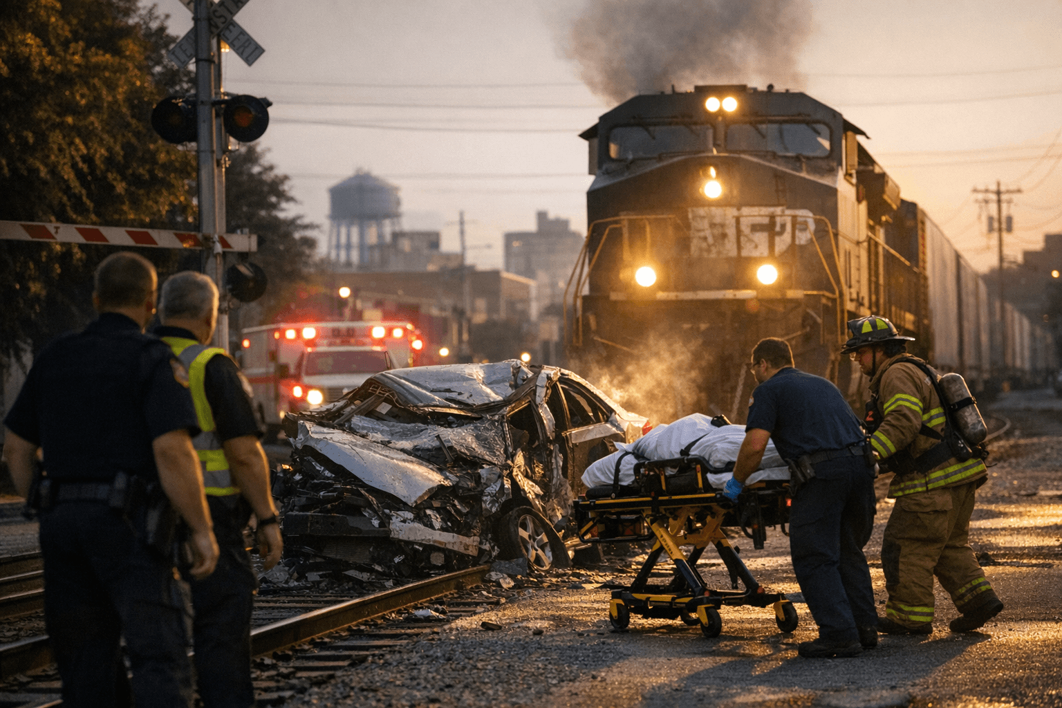 Train strikes occupied vehicle in downtown Greensboro, one hospitalized