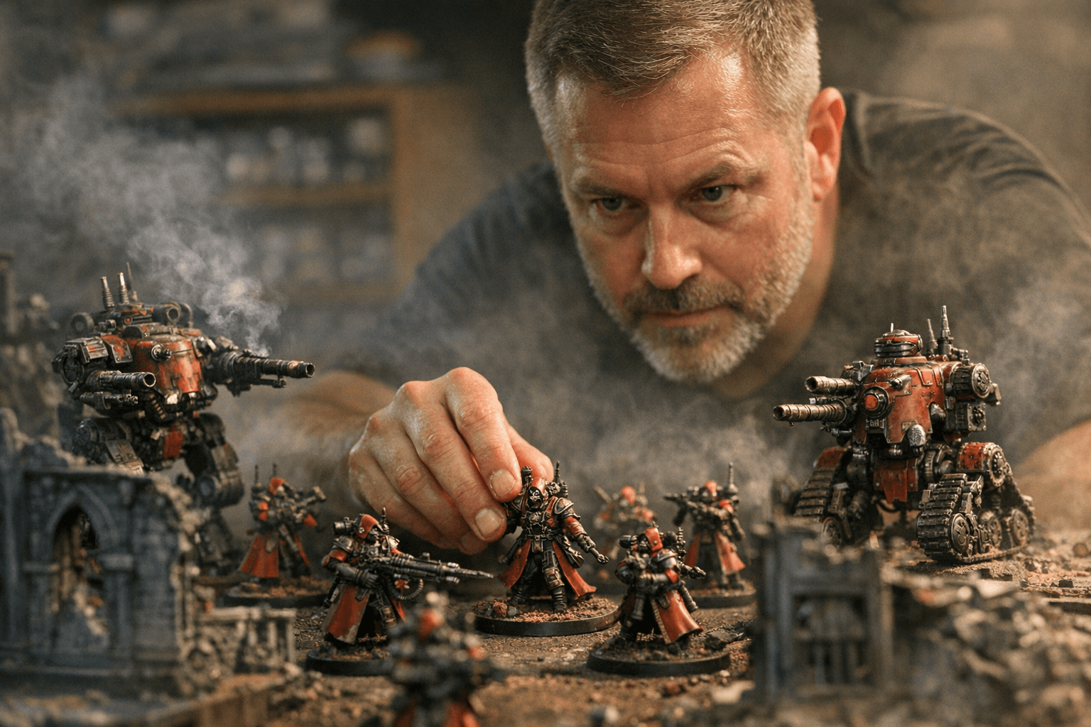 Adeptus Mechanicus Eradication Cohort, how to cast gun and win