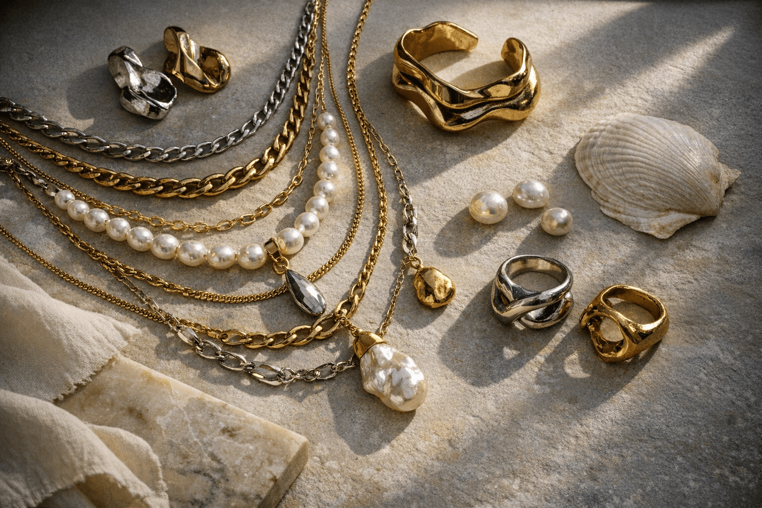 2026 Jewelry Trends Embrace Sculptural Metals, Layered Necklaces, Modern Pearls