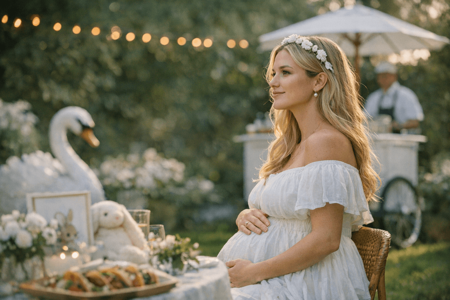 Madeleine White’s garden baby shower blends Minted design and nursery style