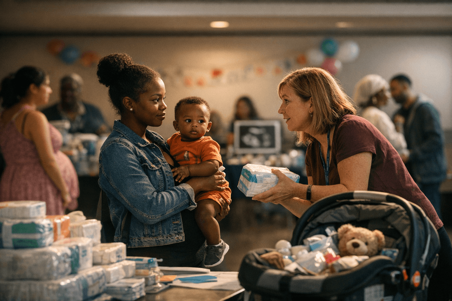 Lansing baby shower connects families to supplies, support services