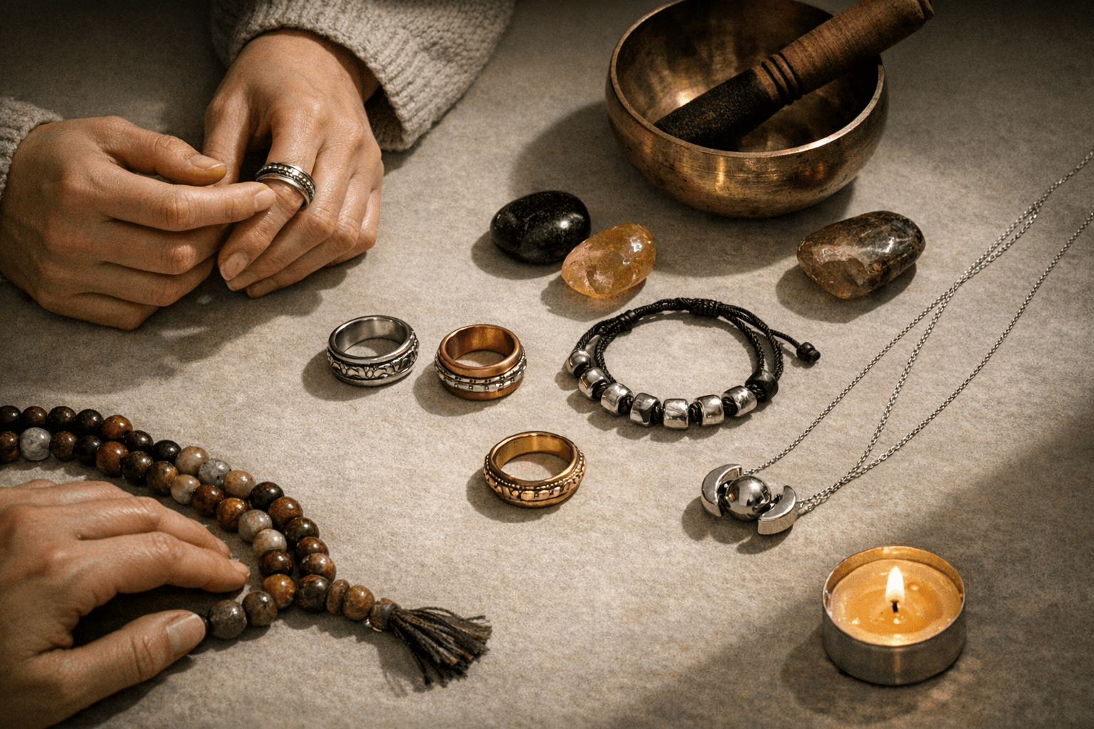 Tactile jewelry gains momentum as consumers seek grounding, interactive designs