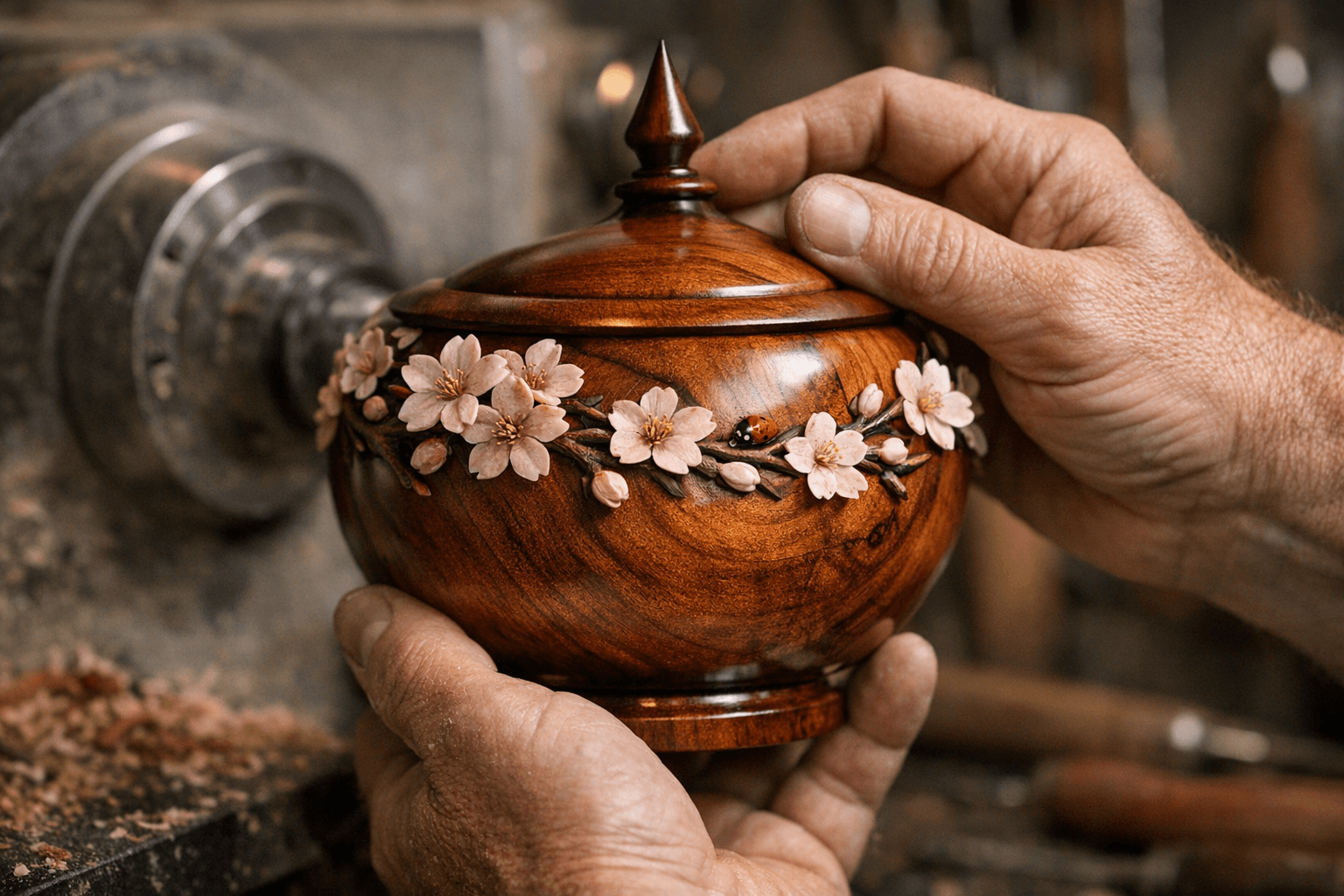 Ted Pelfrey’s Cherry Blossoms on Cherry Win AAW Turning Spotlight