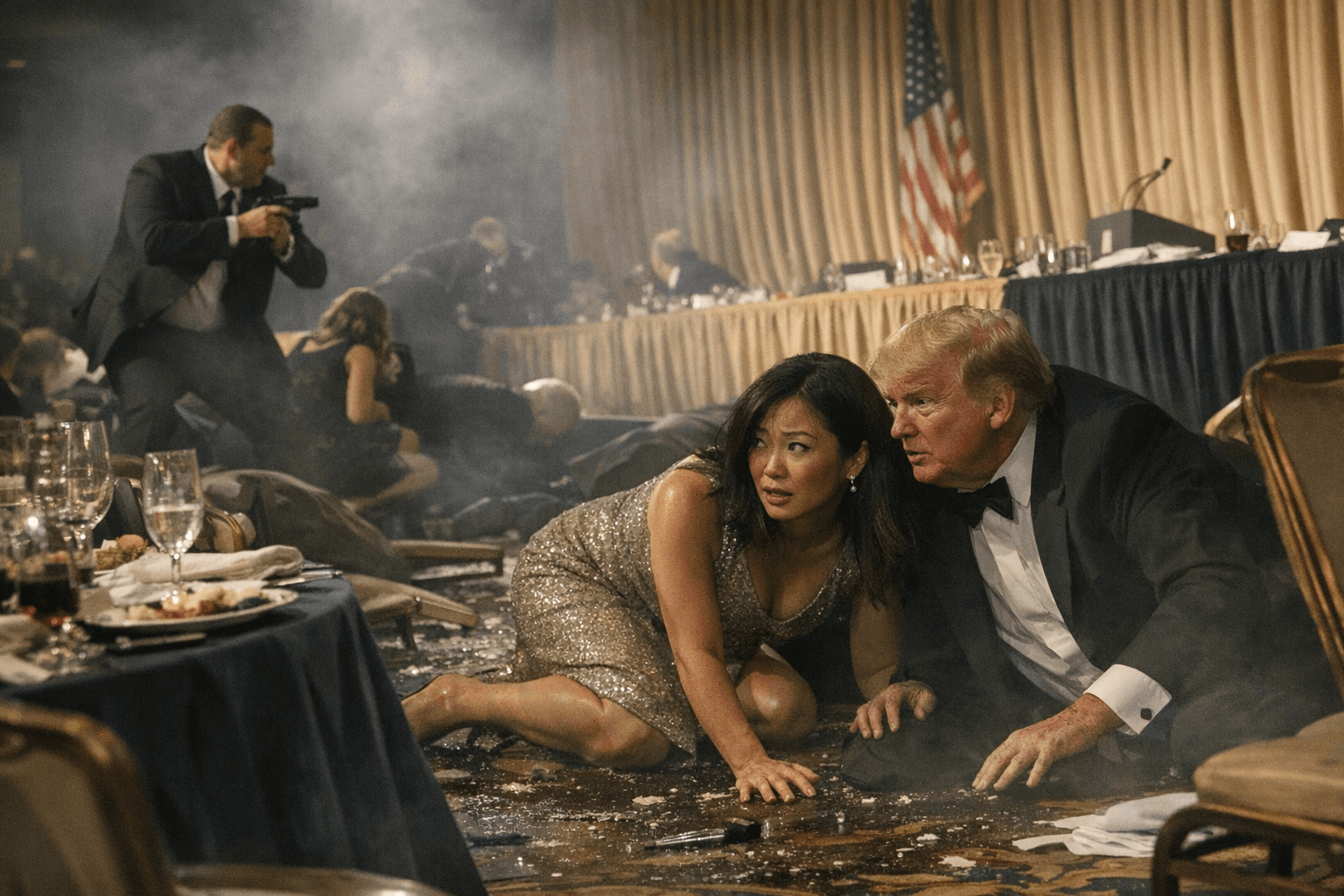 Gunfire erupts at White House correspondents dinner, Weijia Jiang recounts chaos