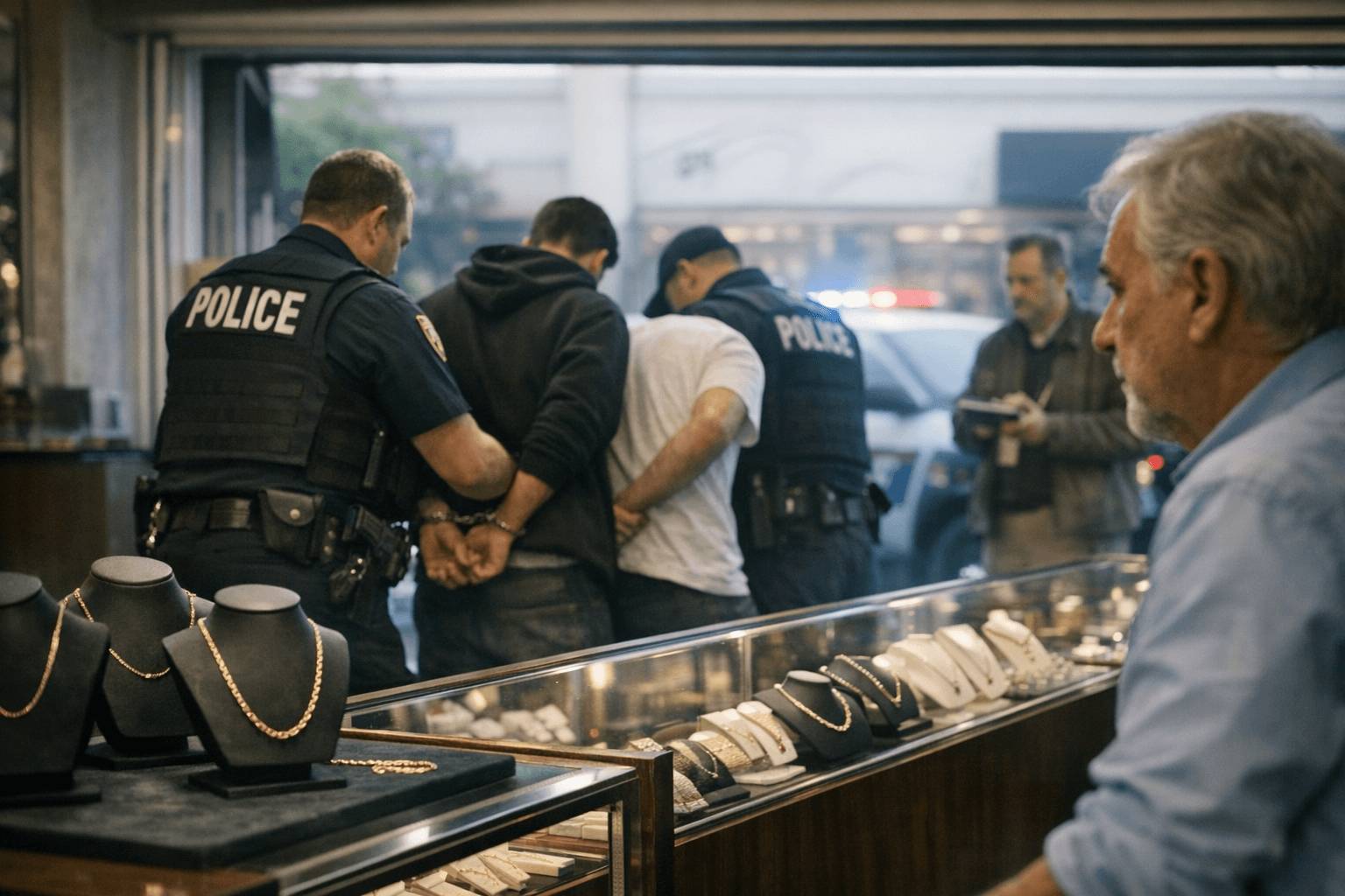 Three Arrested After Gold Chain Theft at Rocky Point Jewelry Store