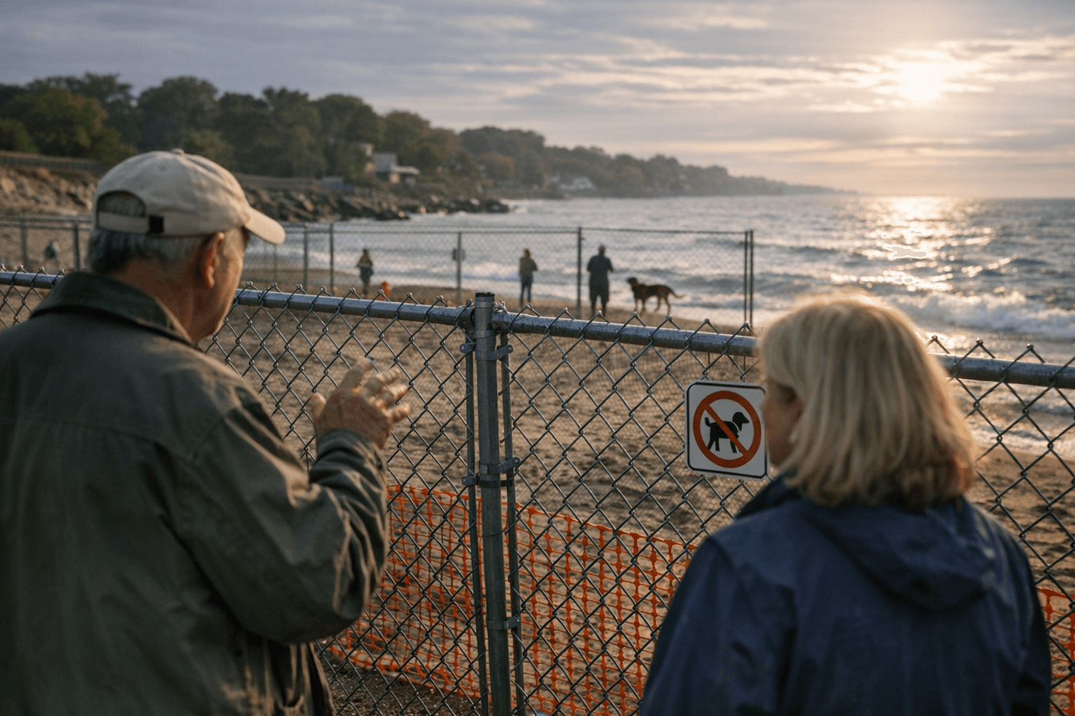 Winnetka dog-beach fencing plan faces opposition over shoreline access