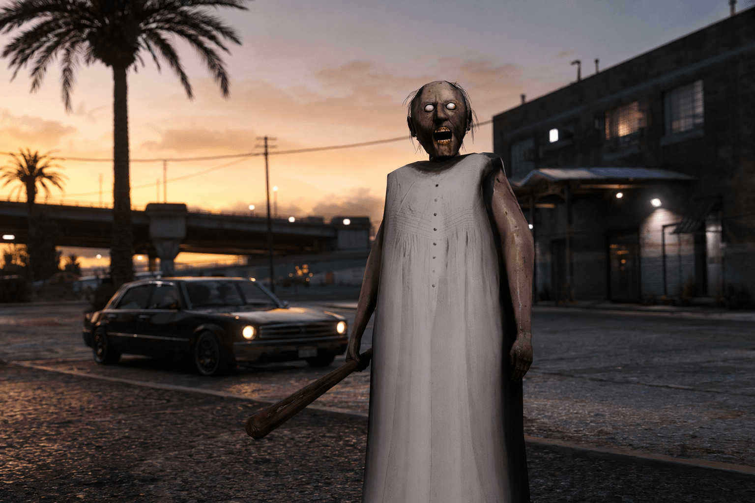 Granny Horror Mod Arrives as Playable GTA V Add-on Ped