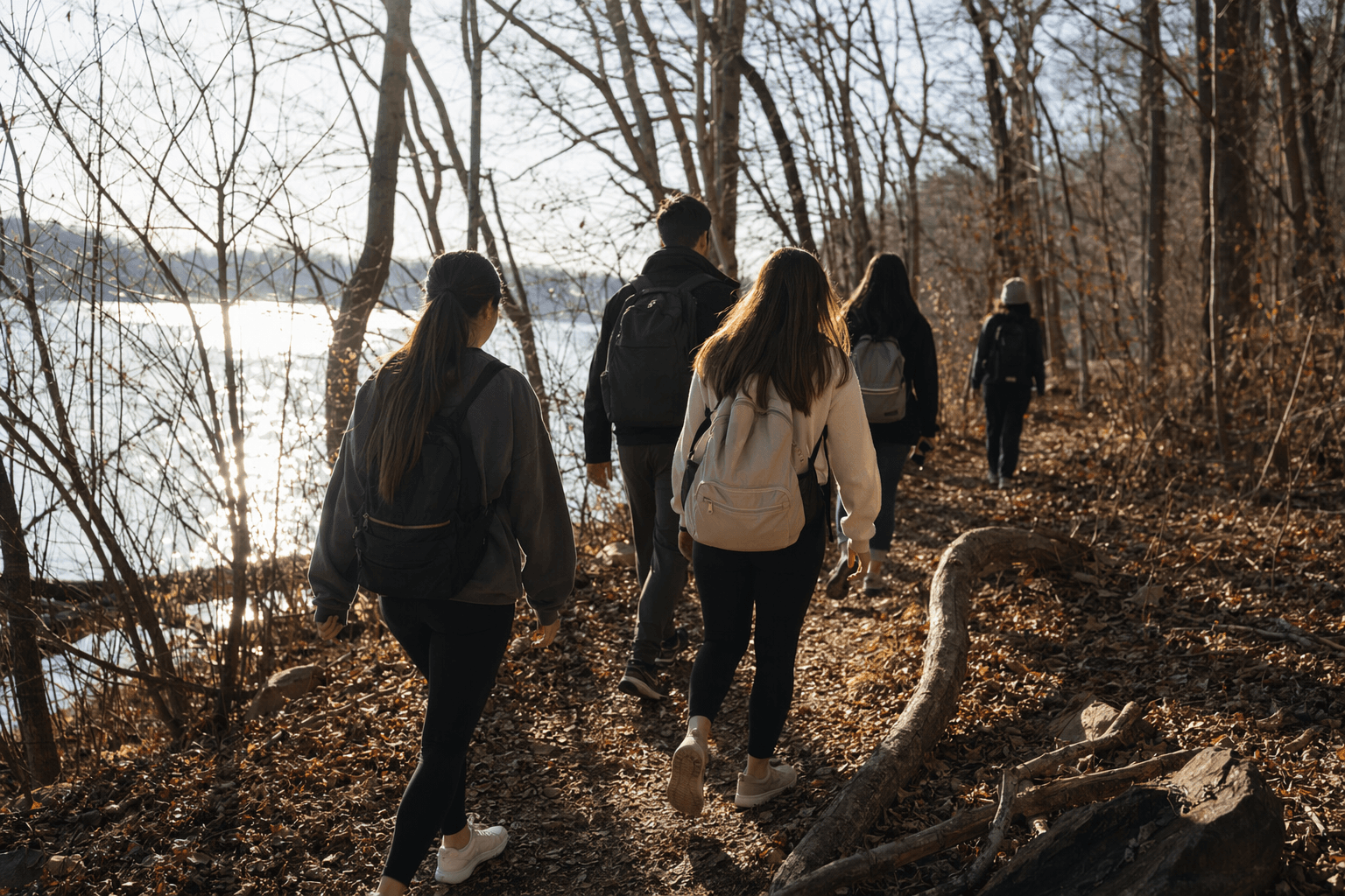 Adelphi University Mindfulness Hike Brings Meditation to the Trail