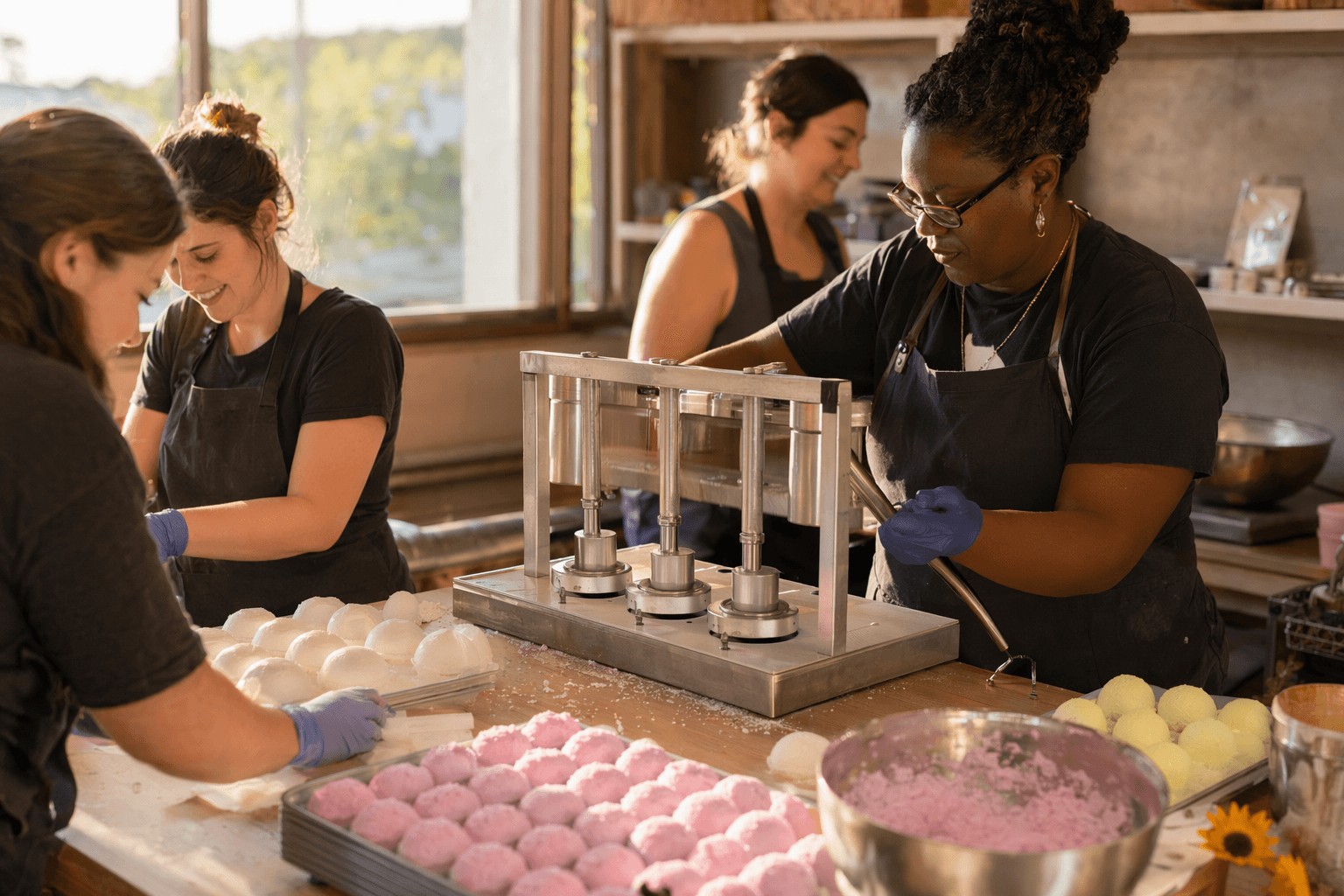 Best bath bomb presses help makers speed production and improve shape consistency