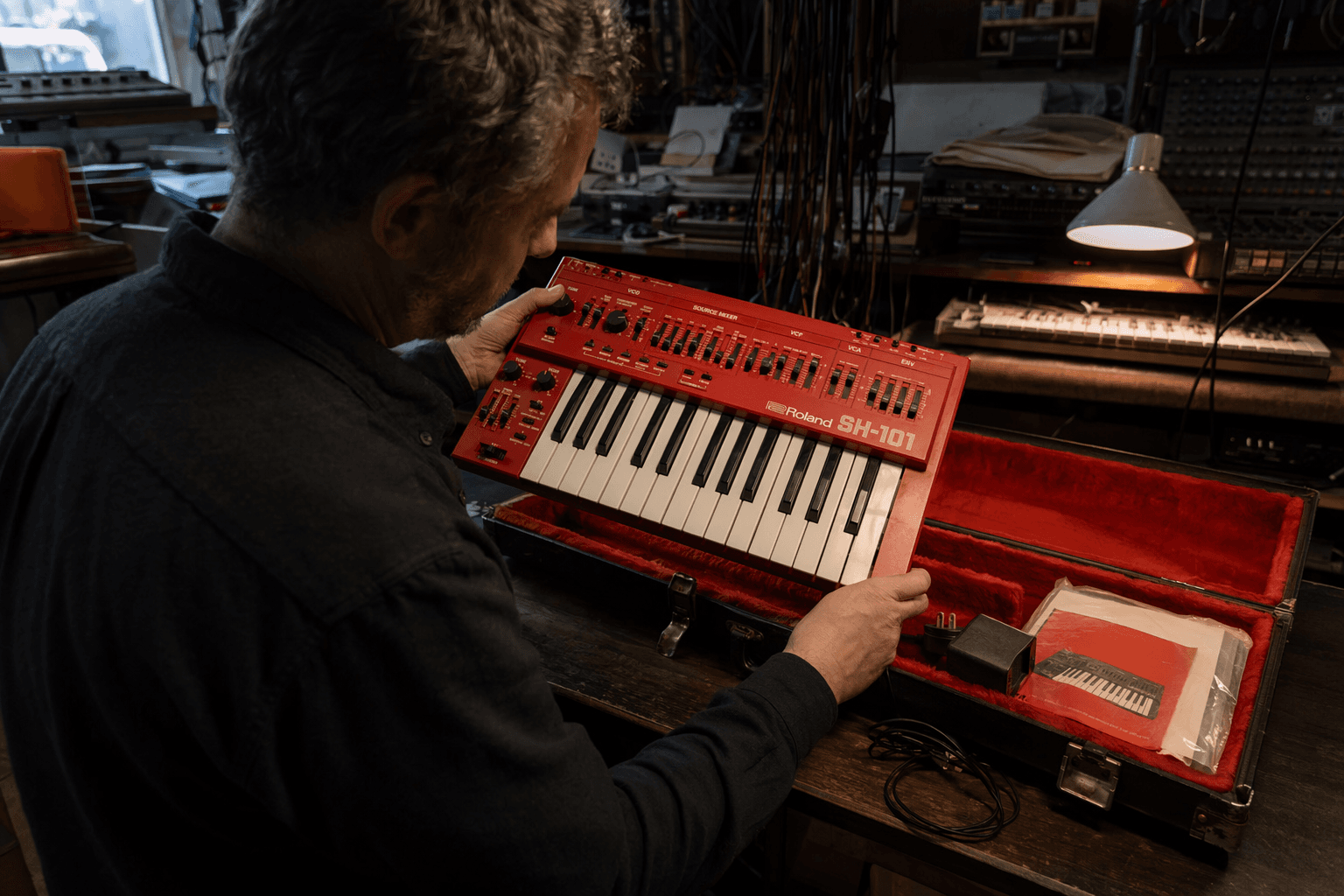 Rare Red Roland SH-101 Listing Draws Vintage Synth Collectors