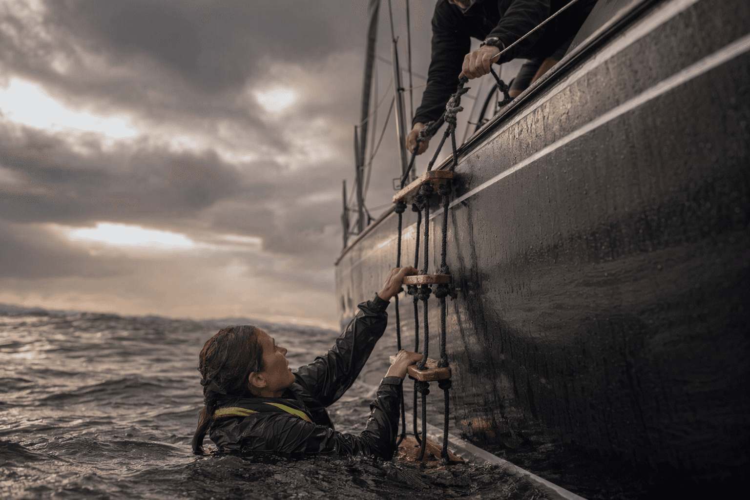 Rope Ladders Give Small Boats Safer Emergency Reboarding Options