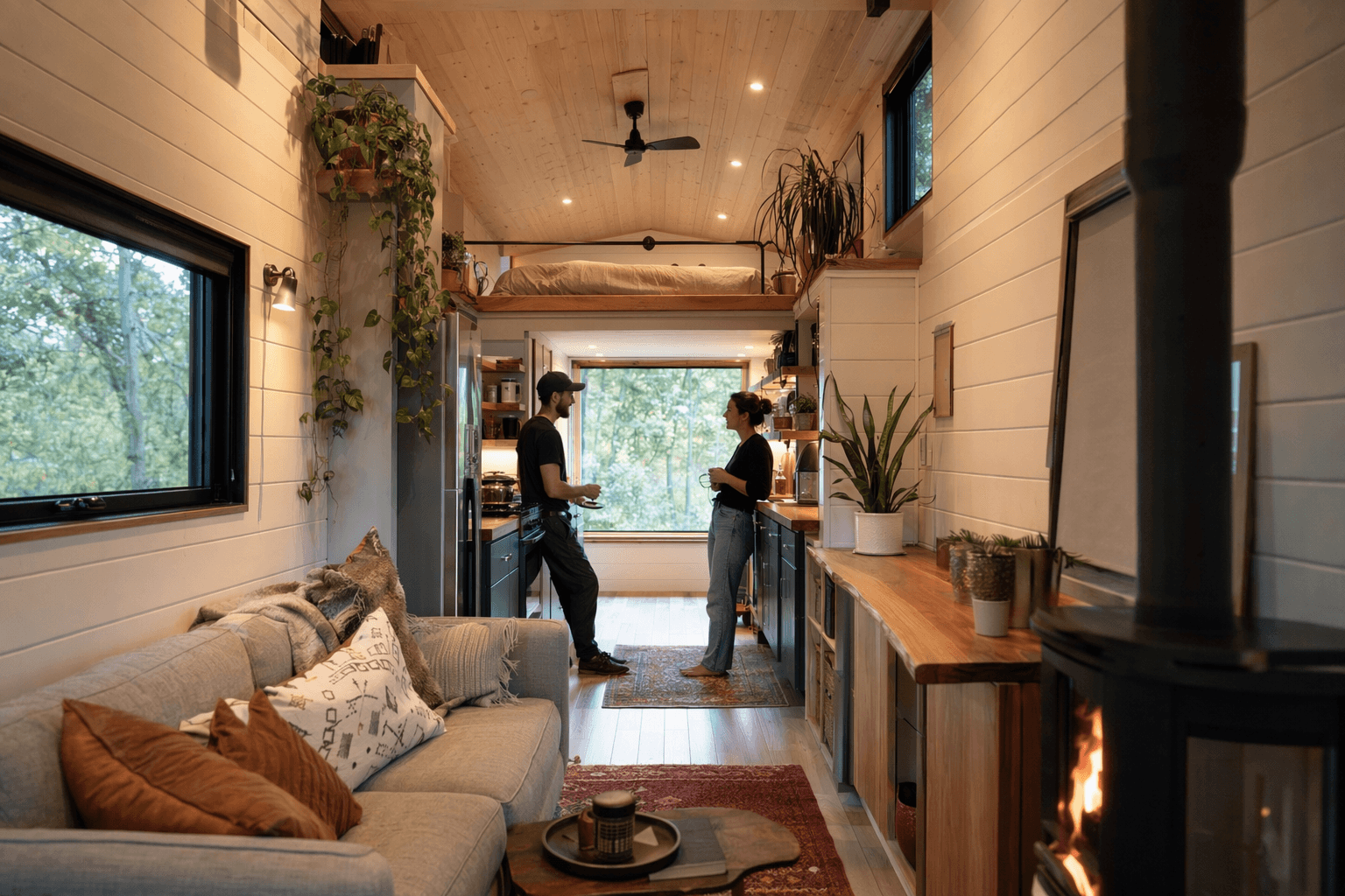 Wider Tiny House Design Makes Vagabond Haven's Smile Feel Apartment-Like