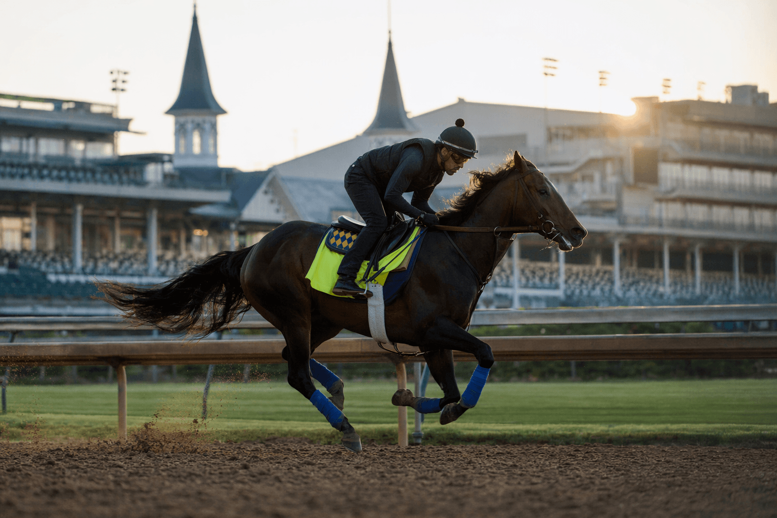 Six Speed settles in with sharp final Derby prep at Churchill Downs