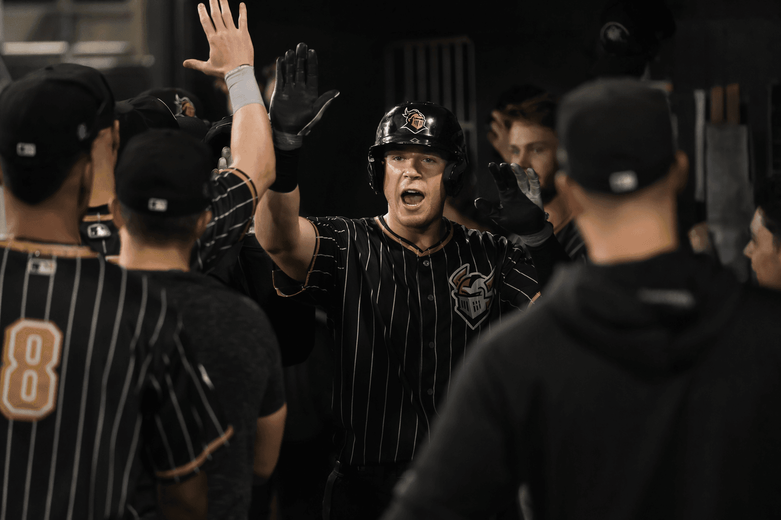 Knights rebound with 16-run outburst to split doubleheader with Sounds