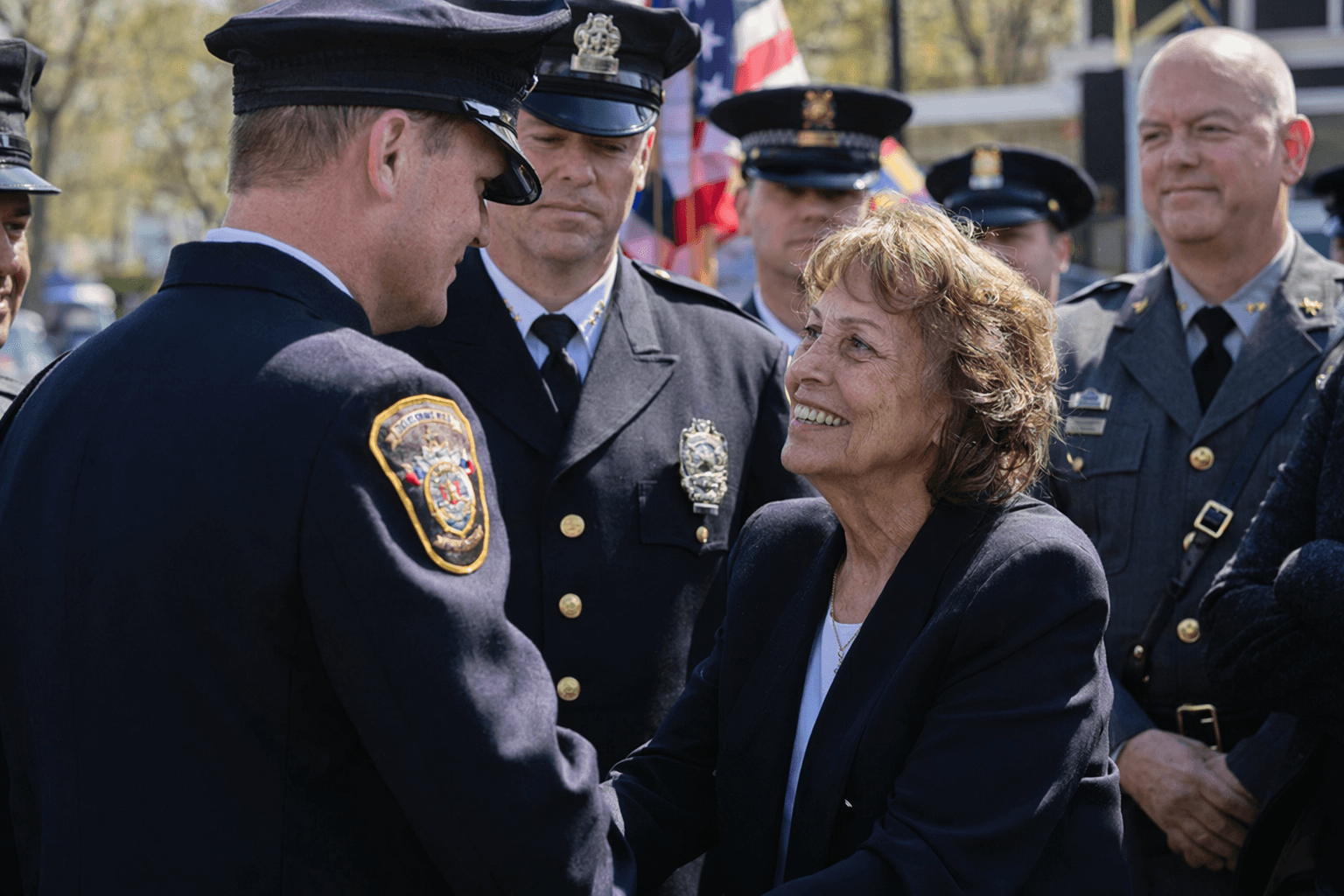 Alfi’s Uniforms owner honored for decades of service to first responders