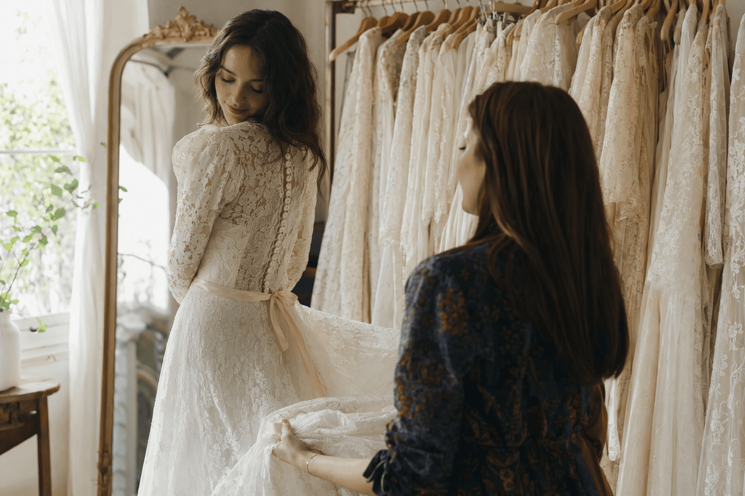 Vintage Bridal Gains Momentum at Happy Isles, Where Modern Brides Find Nostalgia