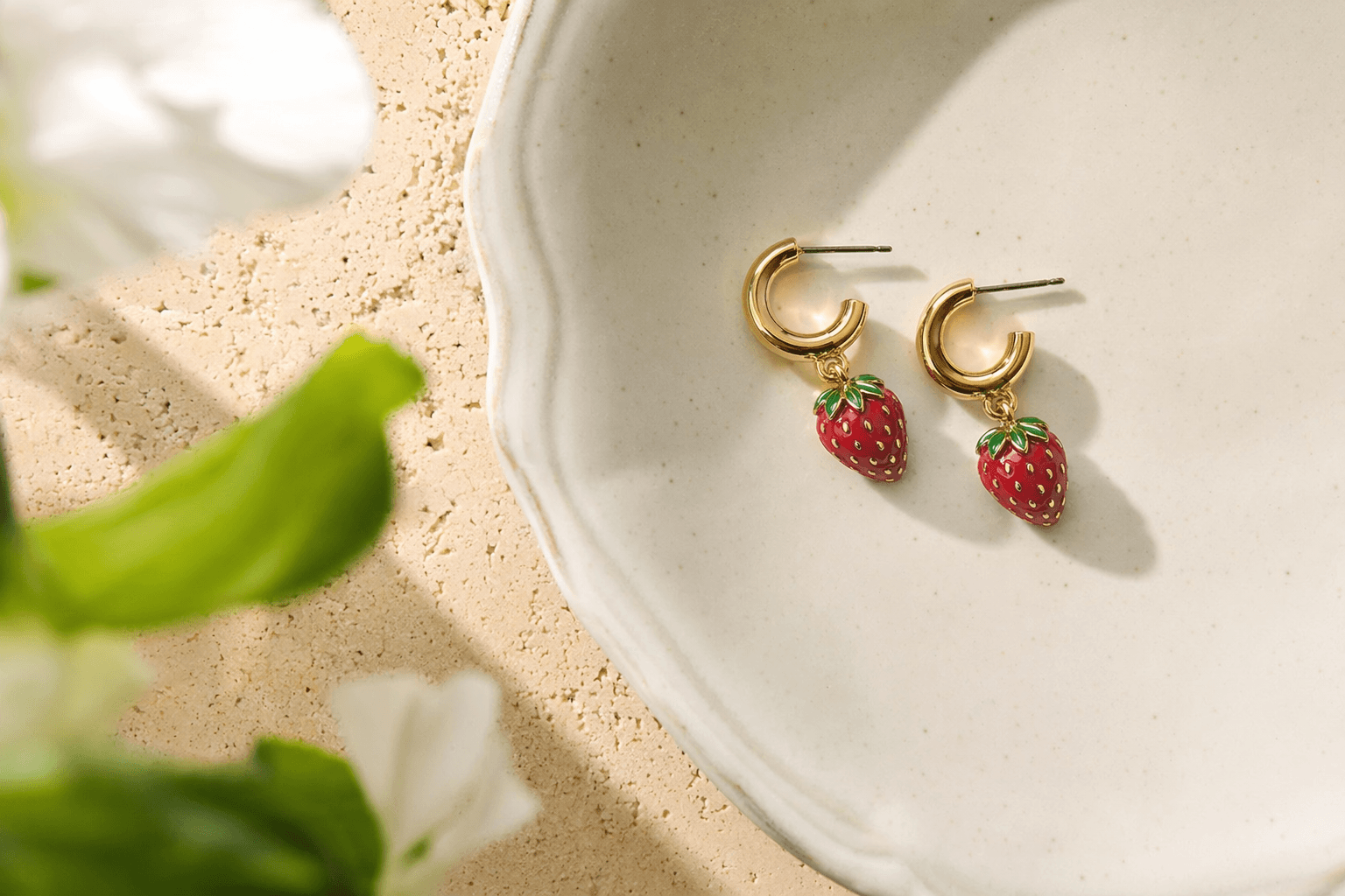 Target’s strawberry gold-plated earrings drop to $22 as spring trend picks up