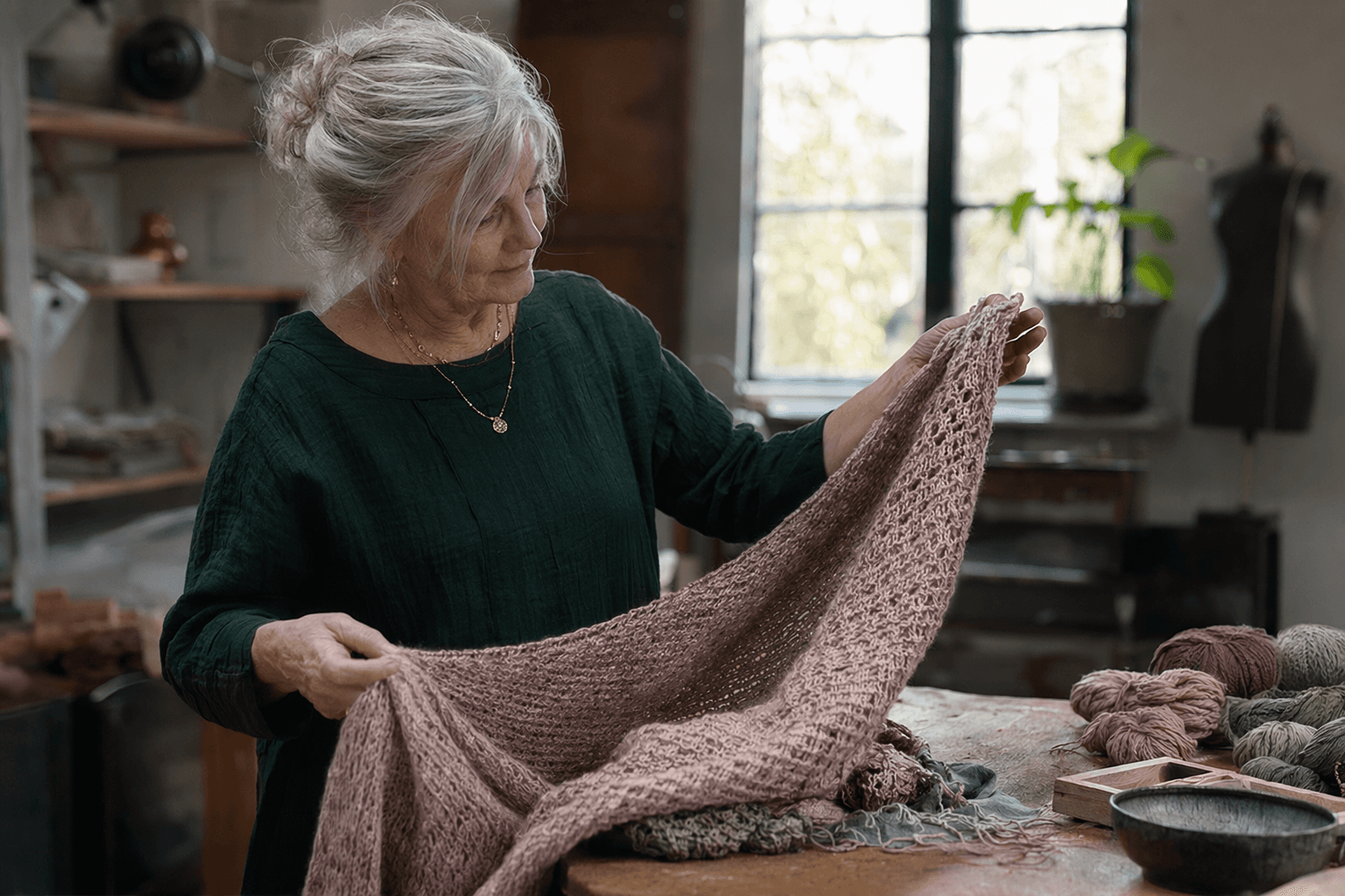 Wilma Westenberg’s Izabela Shawl blends easy texture with a personal story