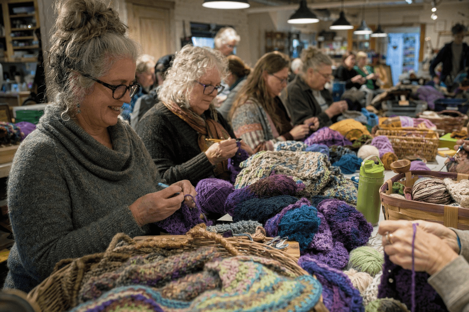 Vermont Fiber Artists Crochet to Fight Hunger in Nationwide Knit-a-thon