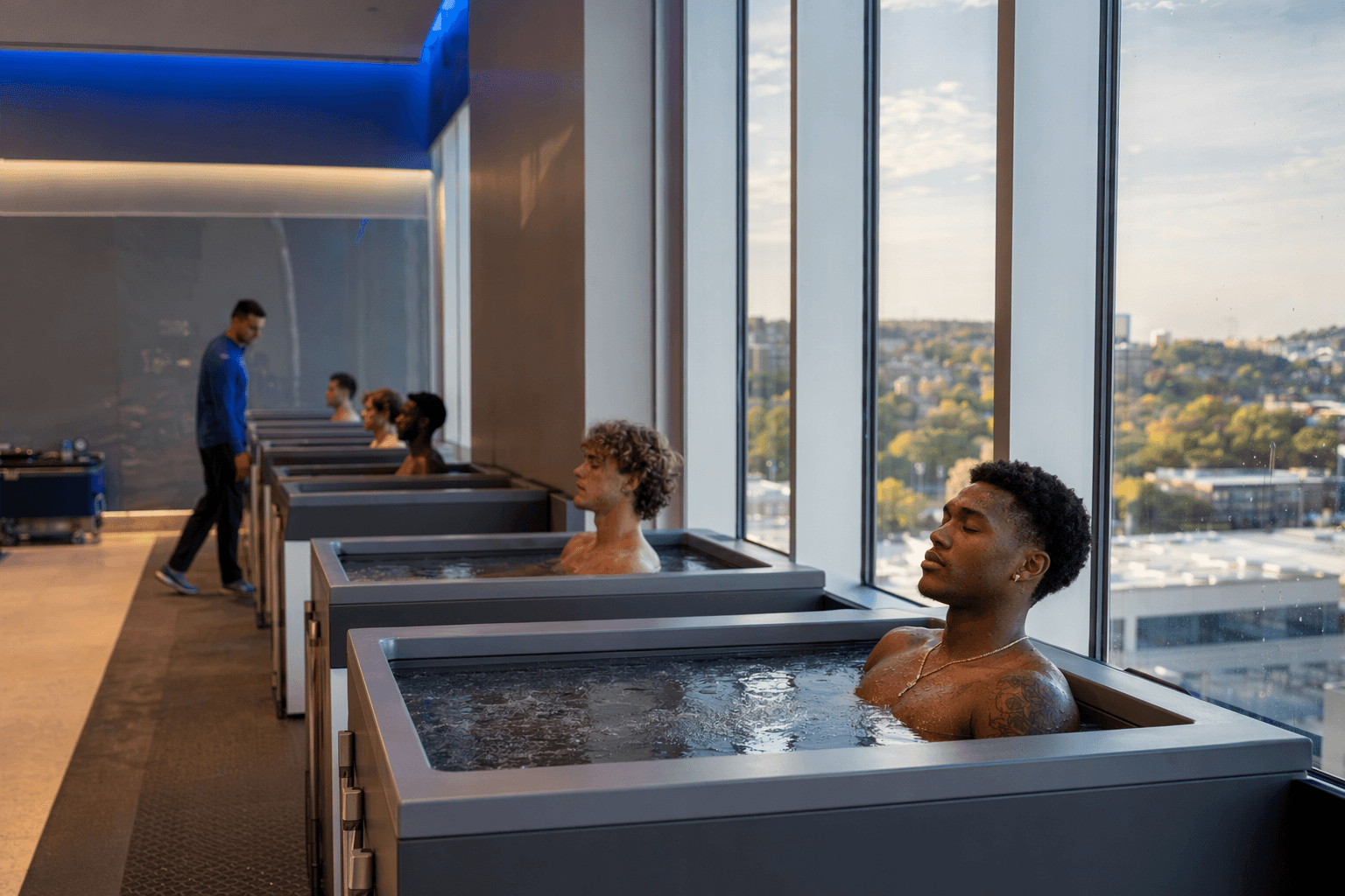 Pitt’s new sports complex makes cold plunges part of daily athlete recovery