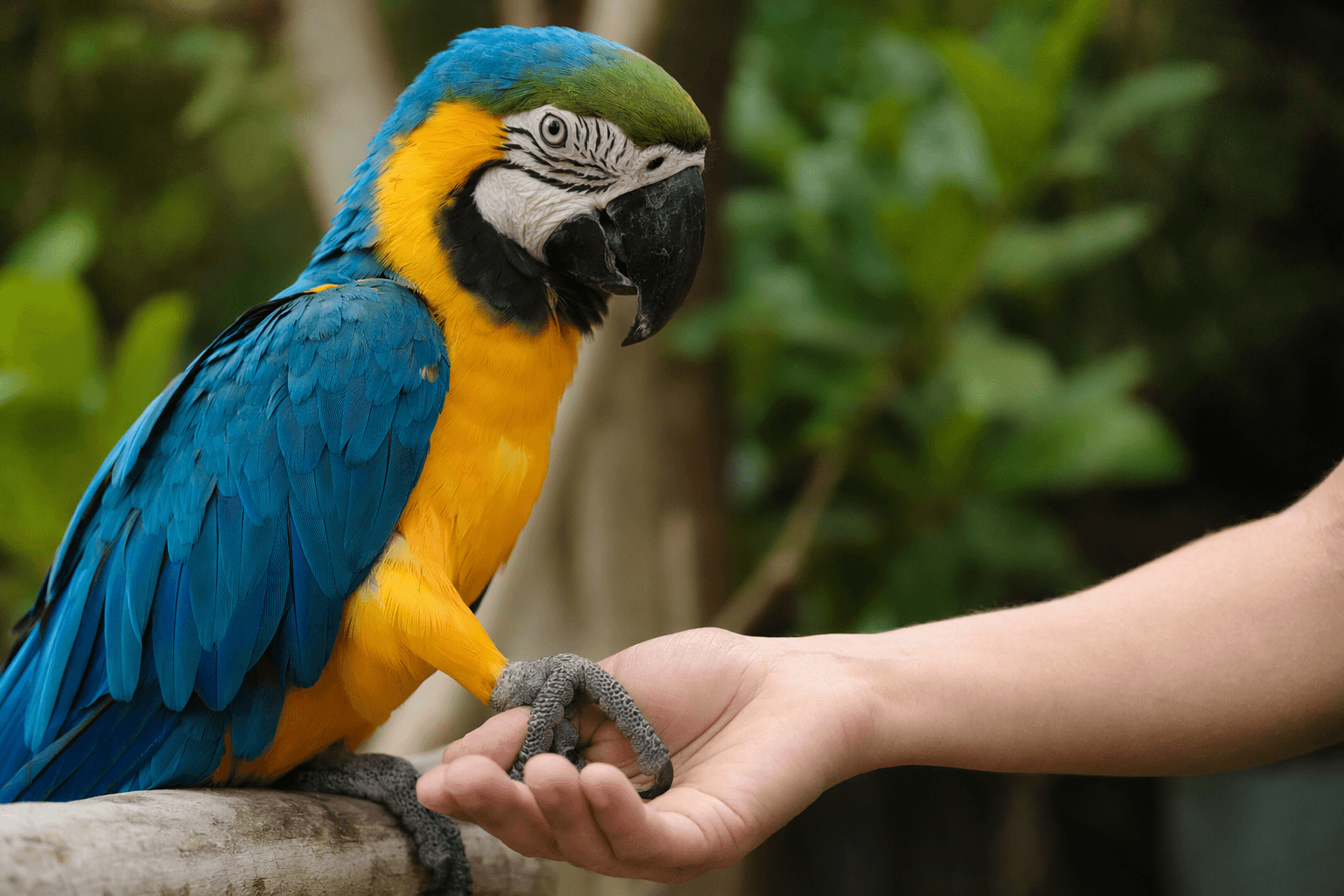 Macaw Hand-Holding Shows How Companion Parrots Bond Deeply