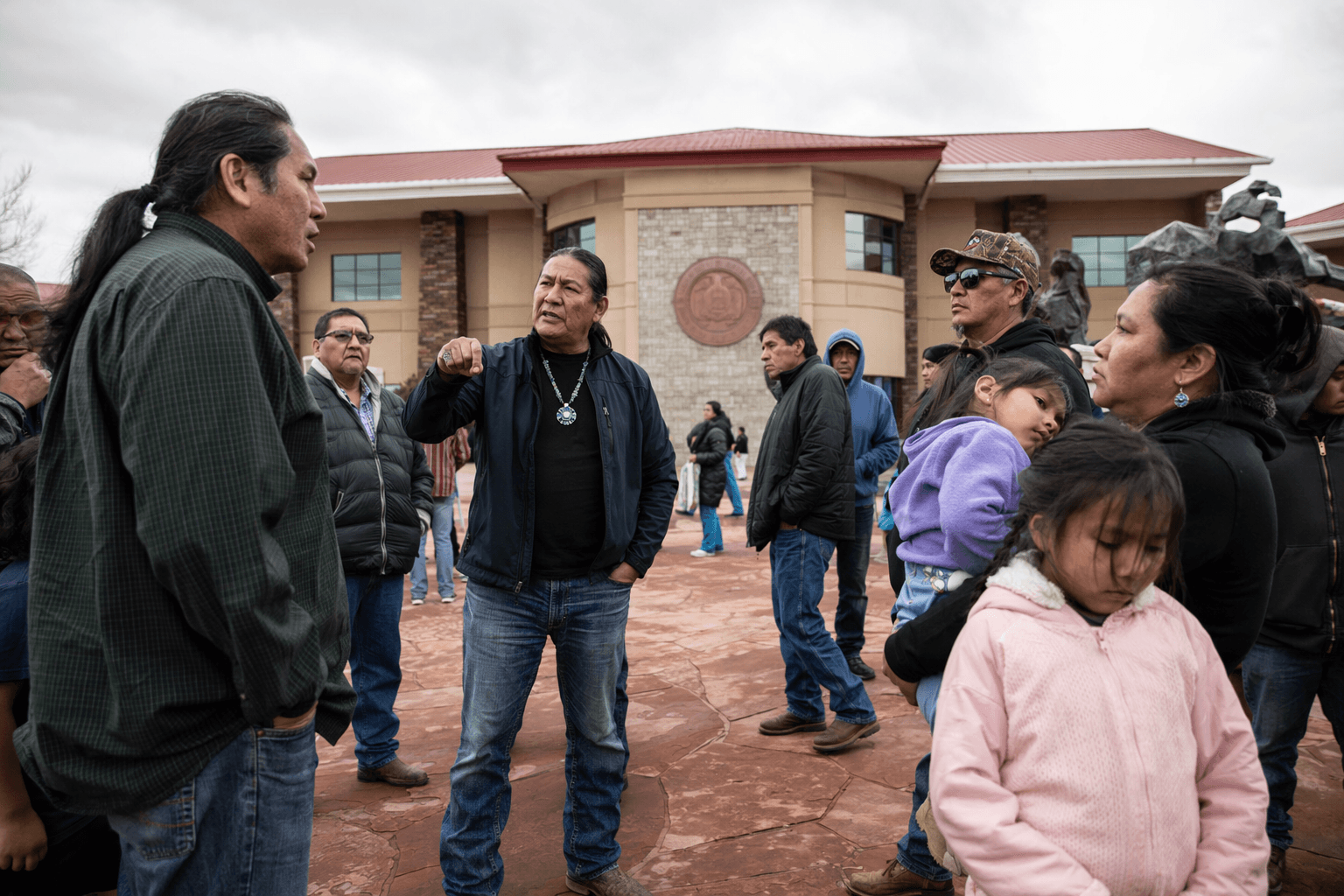 Navajo citizens protest pumped-storage hydropower plans at Window Rock council meeting