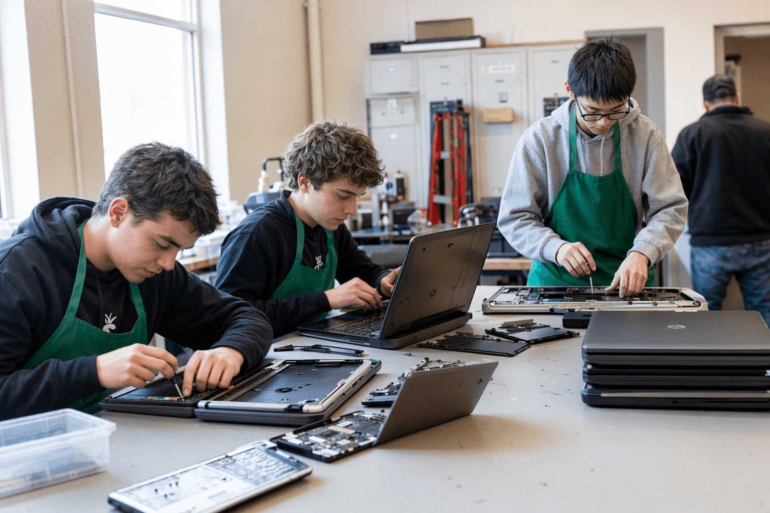 Thurston students refurbish, donate computers to help local families