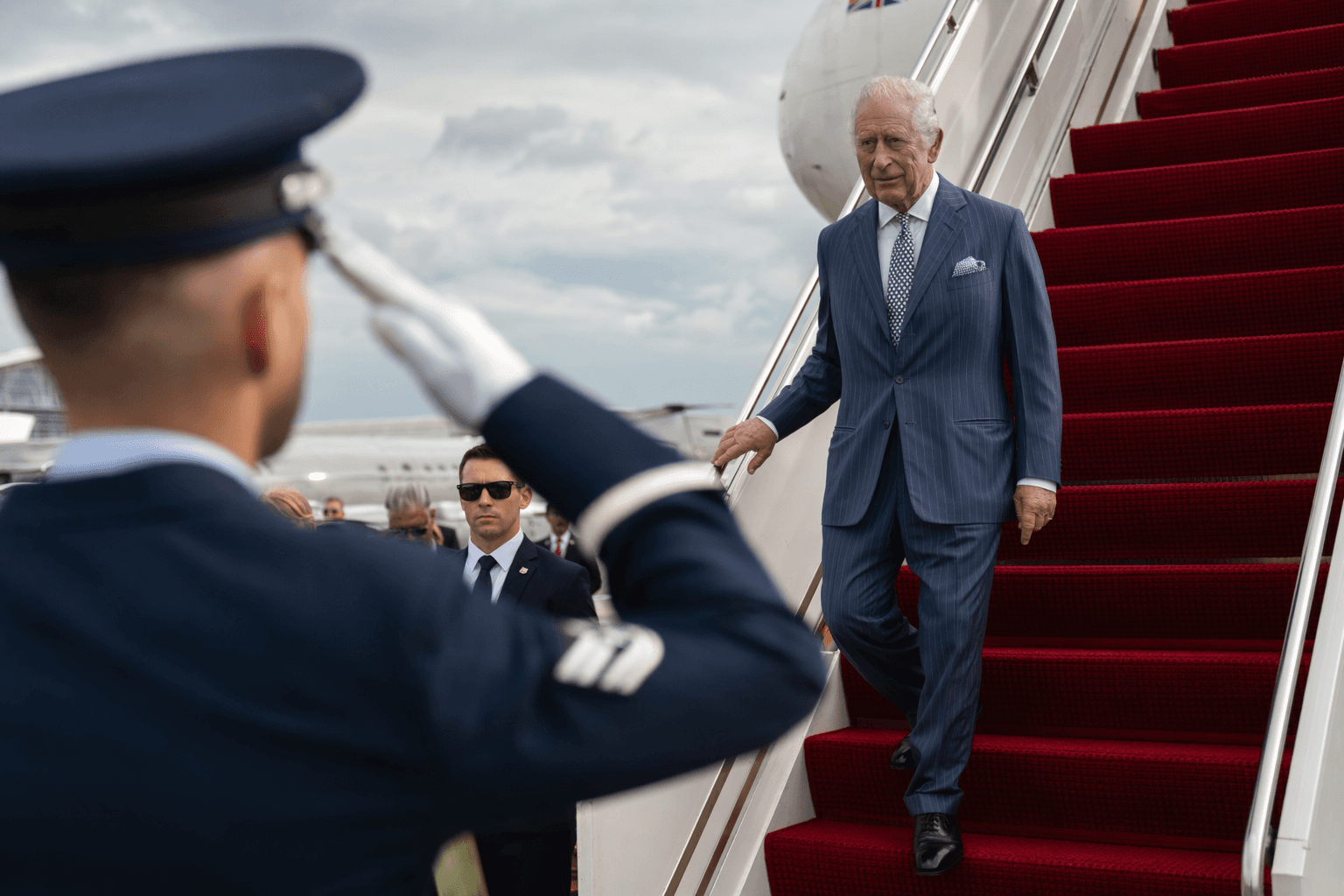 King Charles visits U.S. without meeting Prince Harry